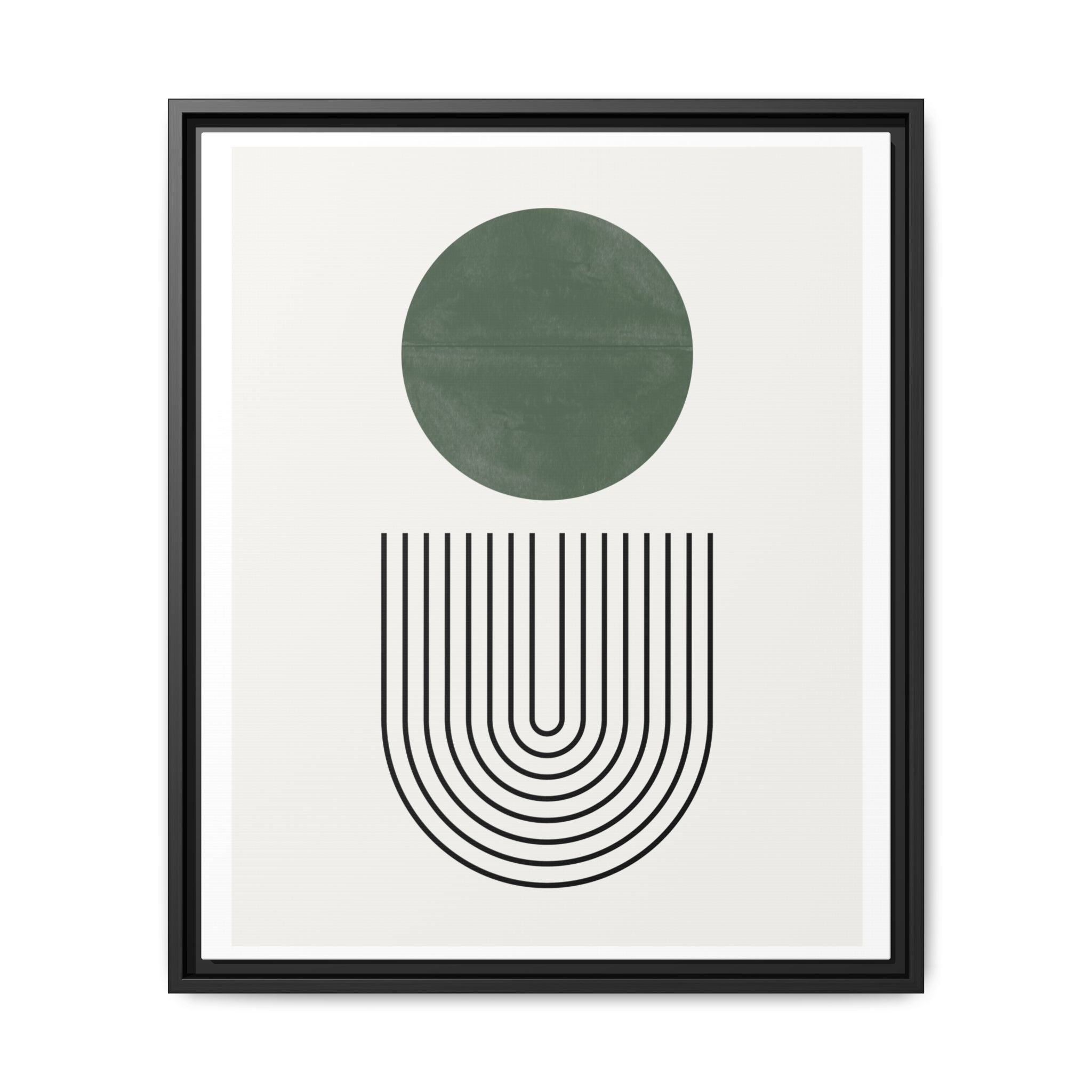 Emerald Orbit Pathways - Framed