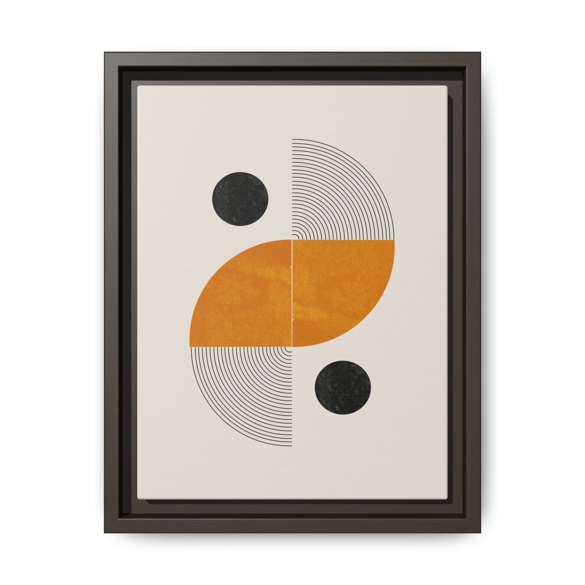 Amber Orbit Balance - Framed