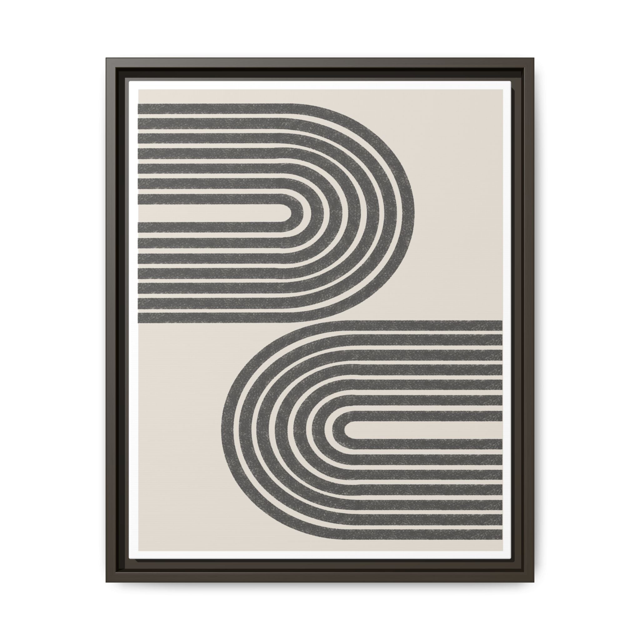 Twin Horizon Currents - Framed
