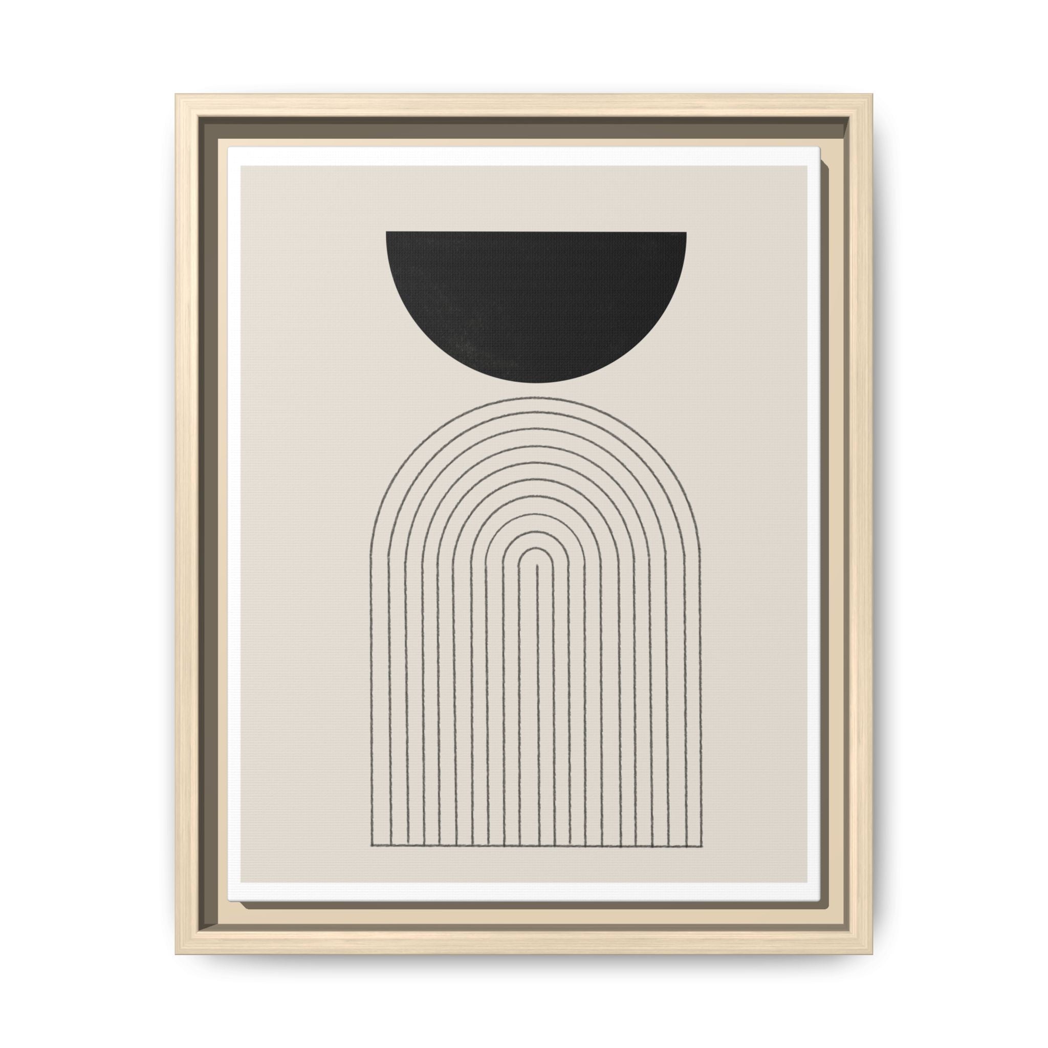 Midnight Portal Lines - Framed