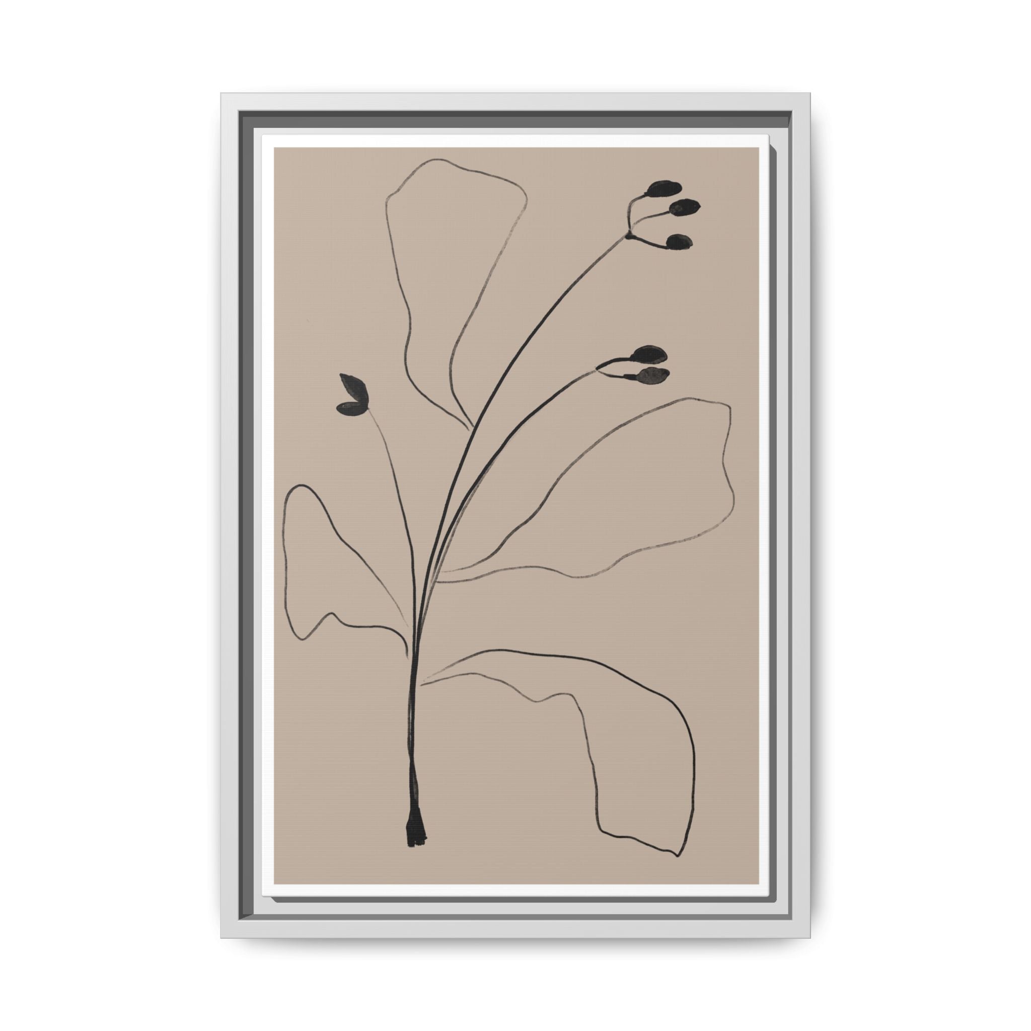 Quiet Botanical Gesture - Framed