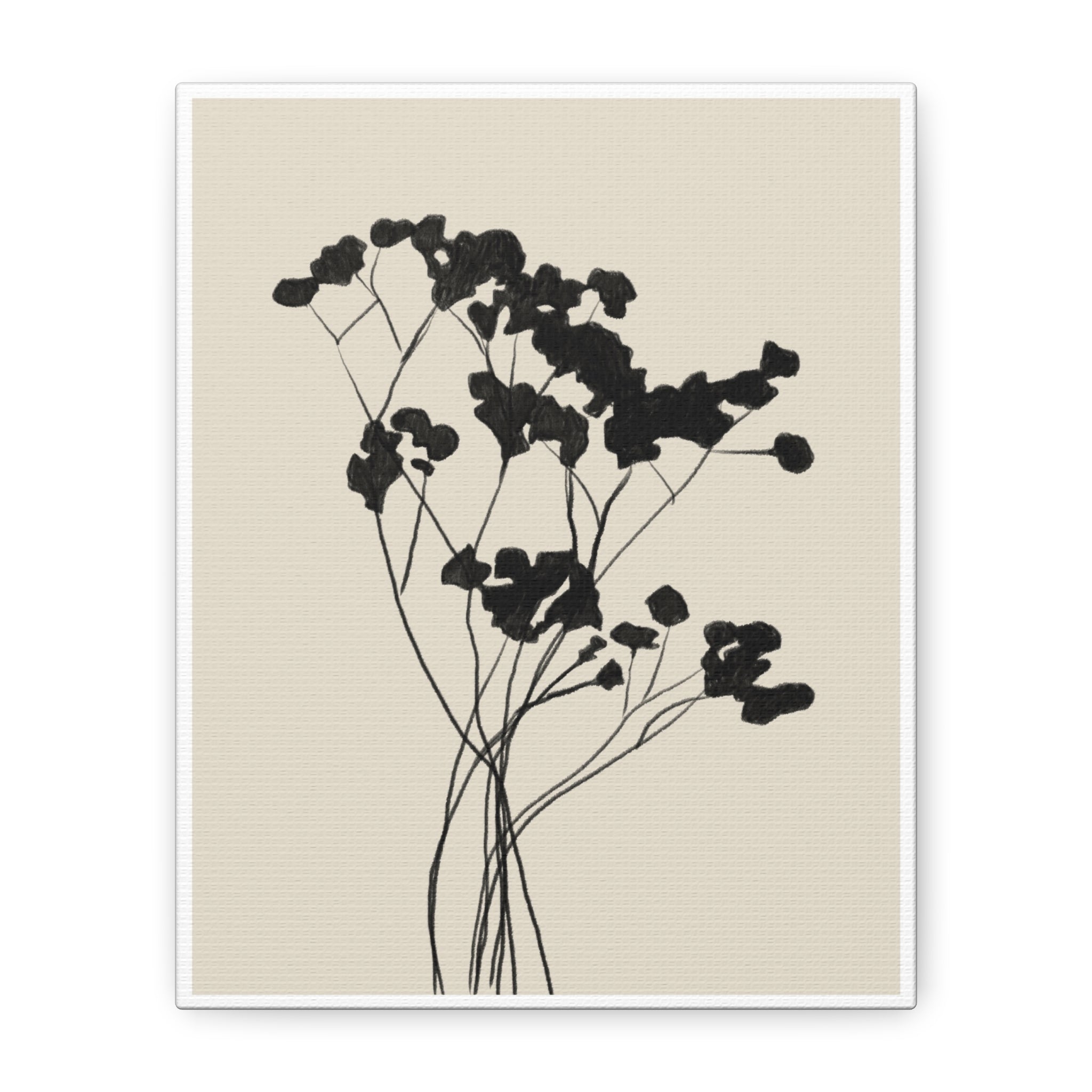 Velvet Bloom Silhouettes - Canvas