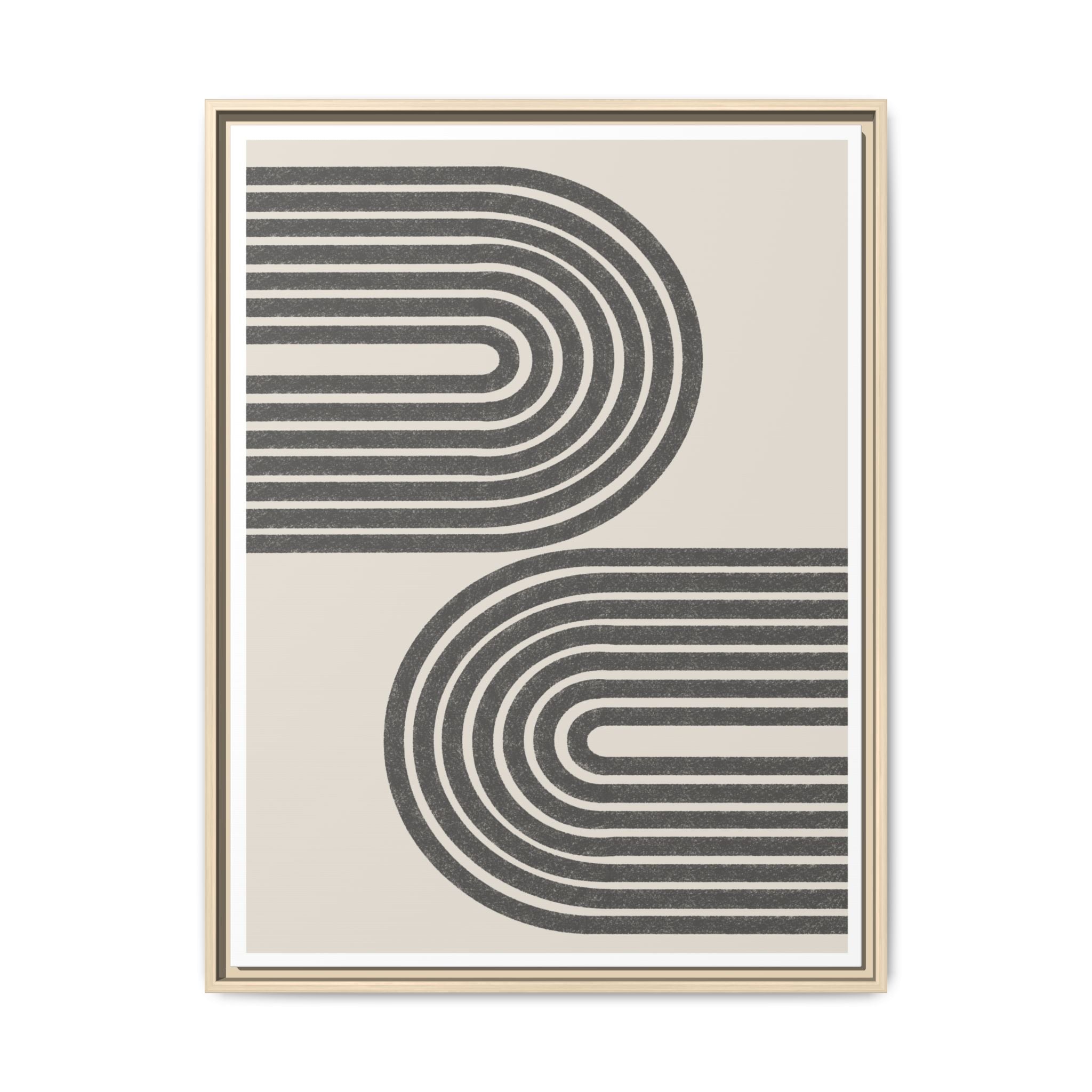 Twin Horizon Currents - Framed