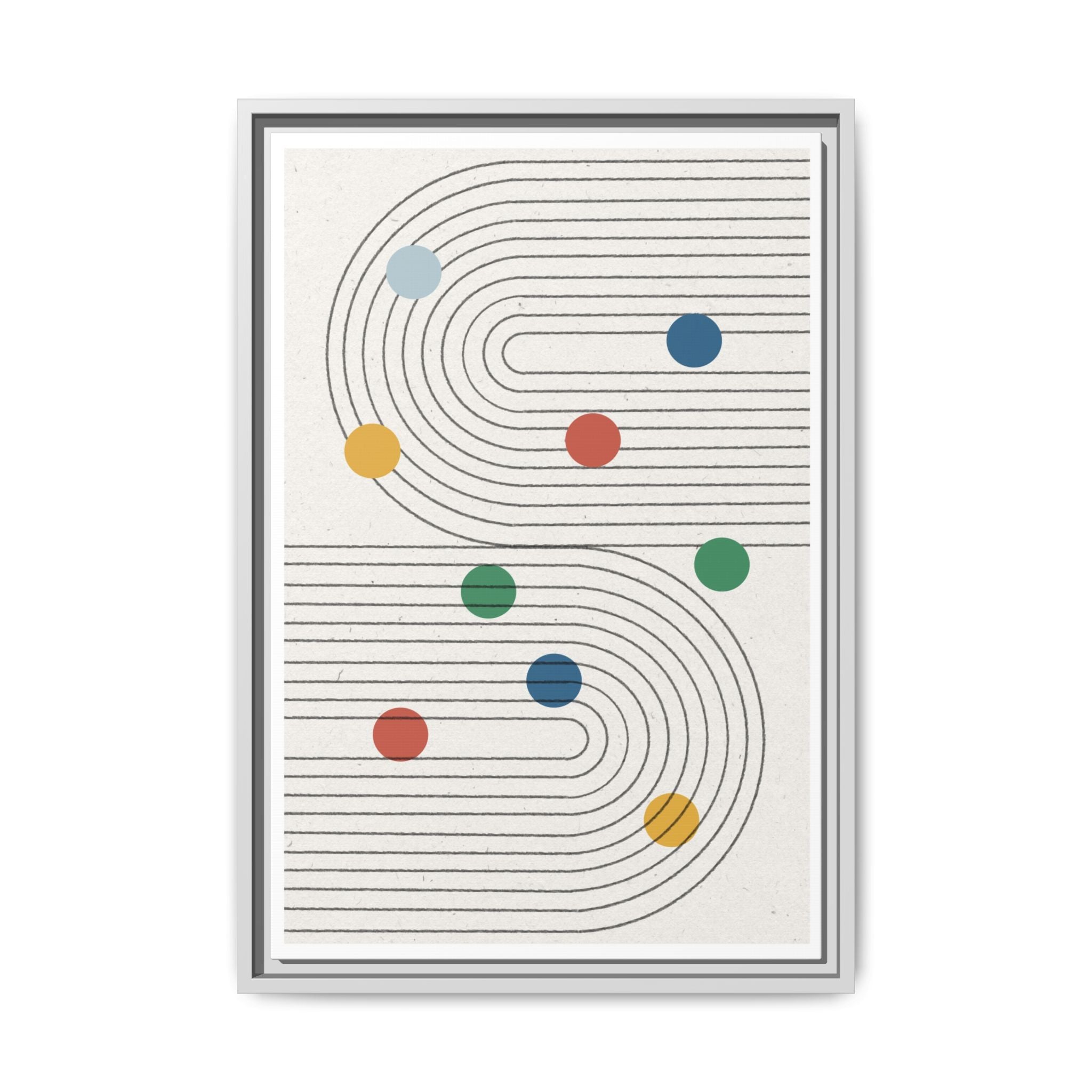 Retro Orbit Pathways - Framed