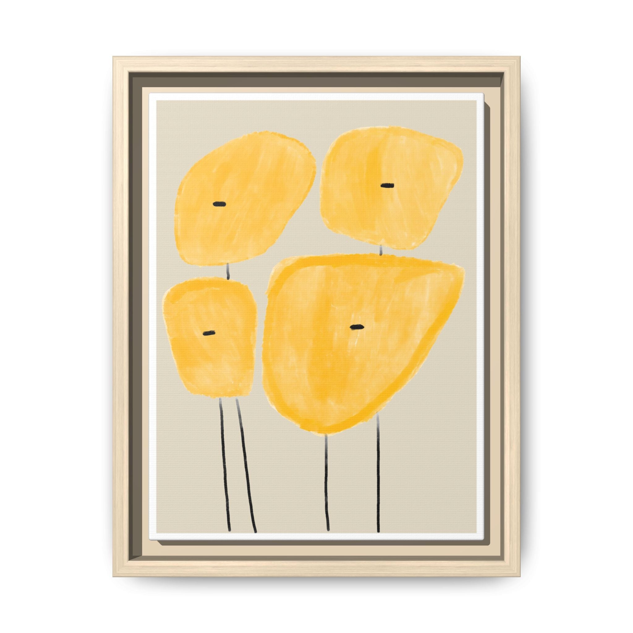 Golden Meadow Figures - Framed
