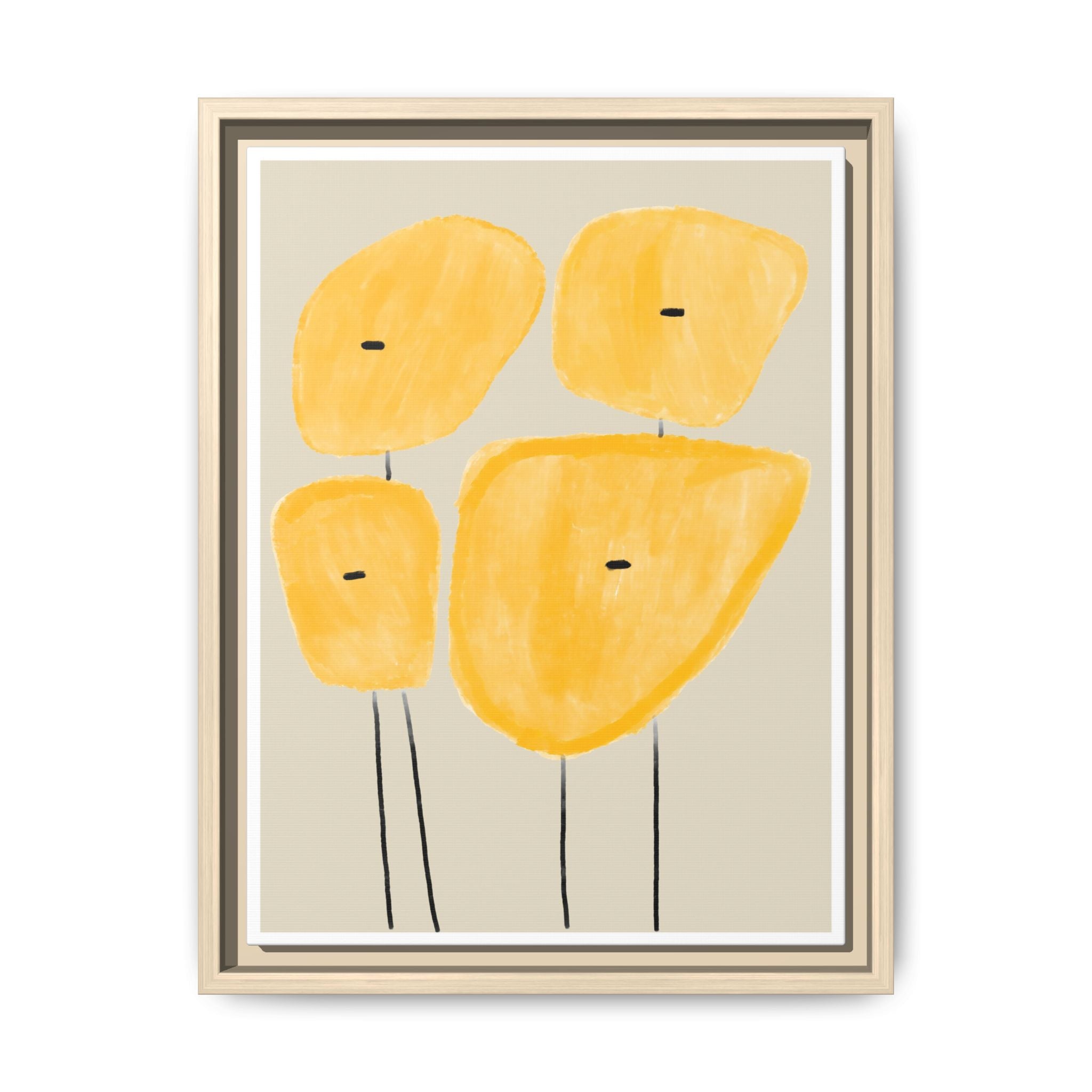 Golden Meadow Figures - Framed