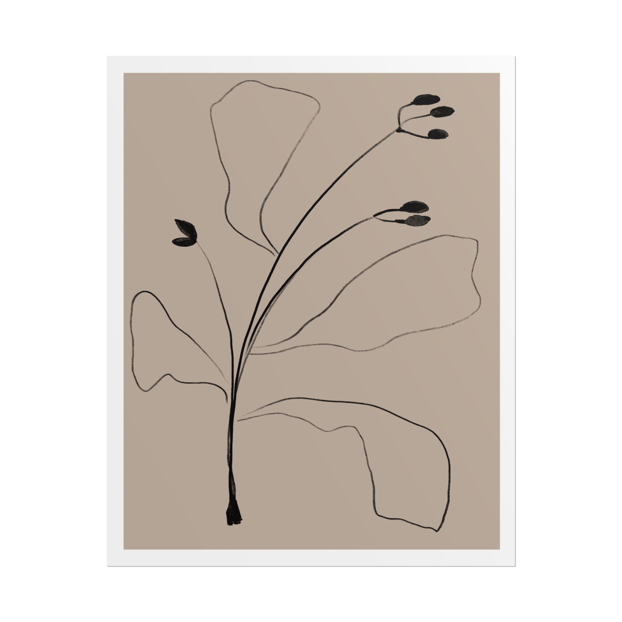 Quiet Botanical Gesture - Poster