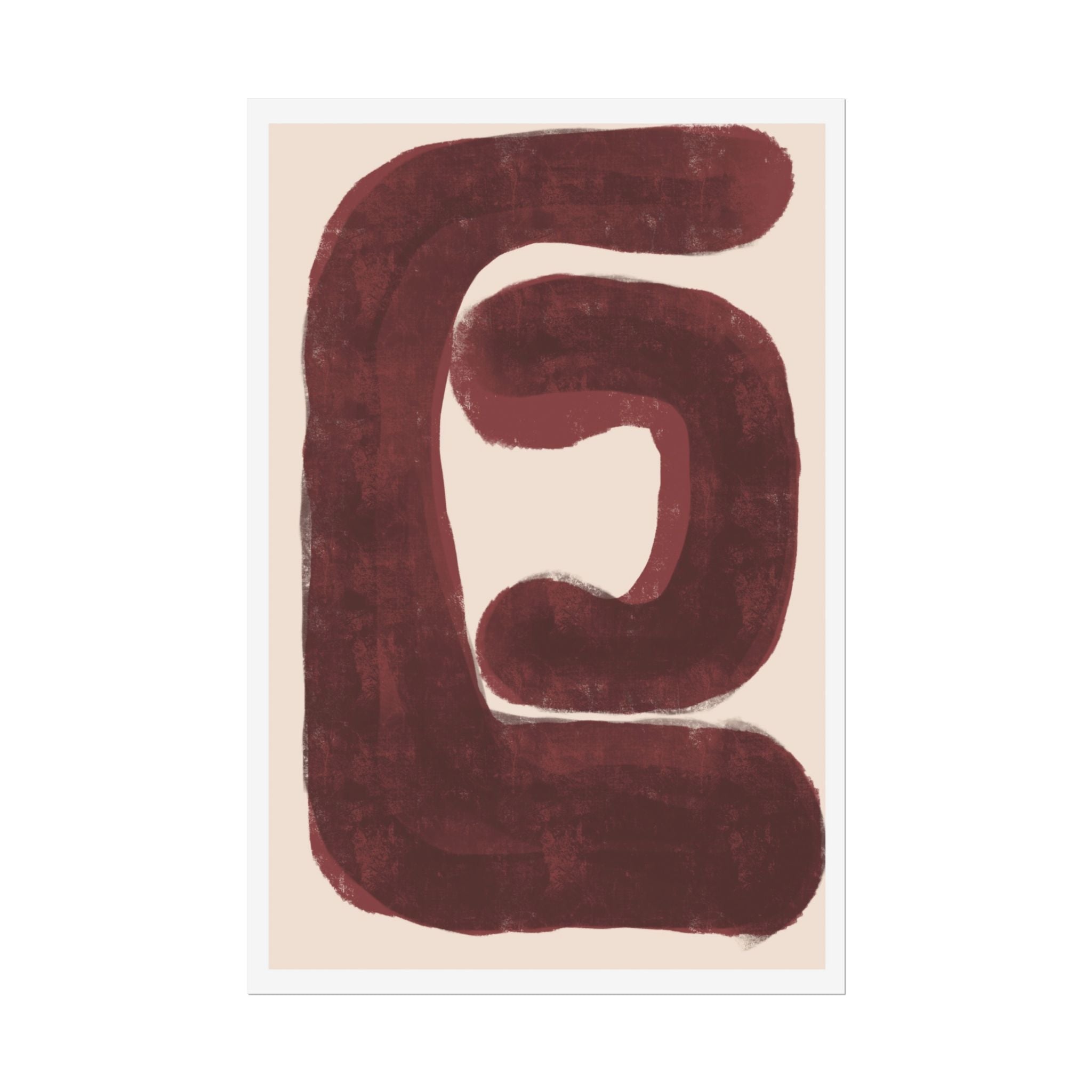 Burgundy Echo Form - Poster