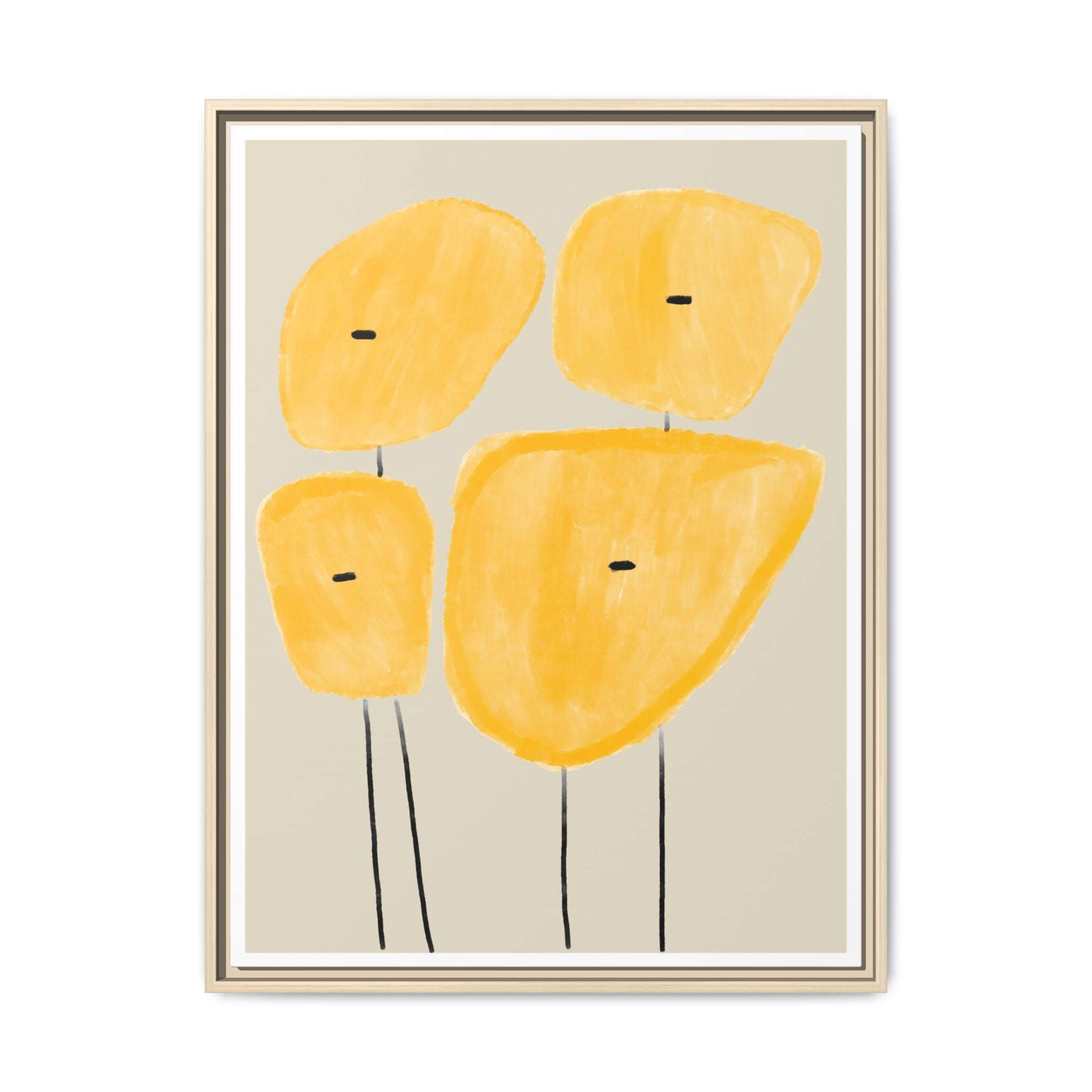 Golden Meadow Figures - Framed