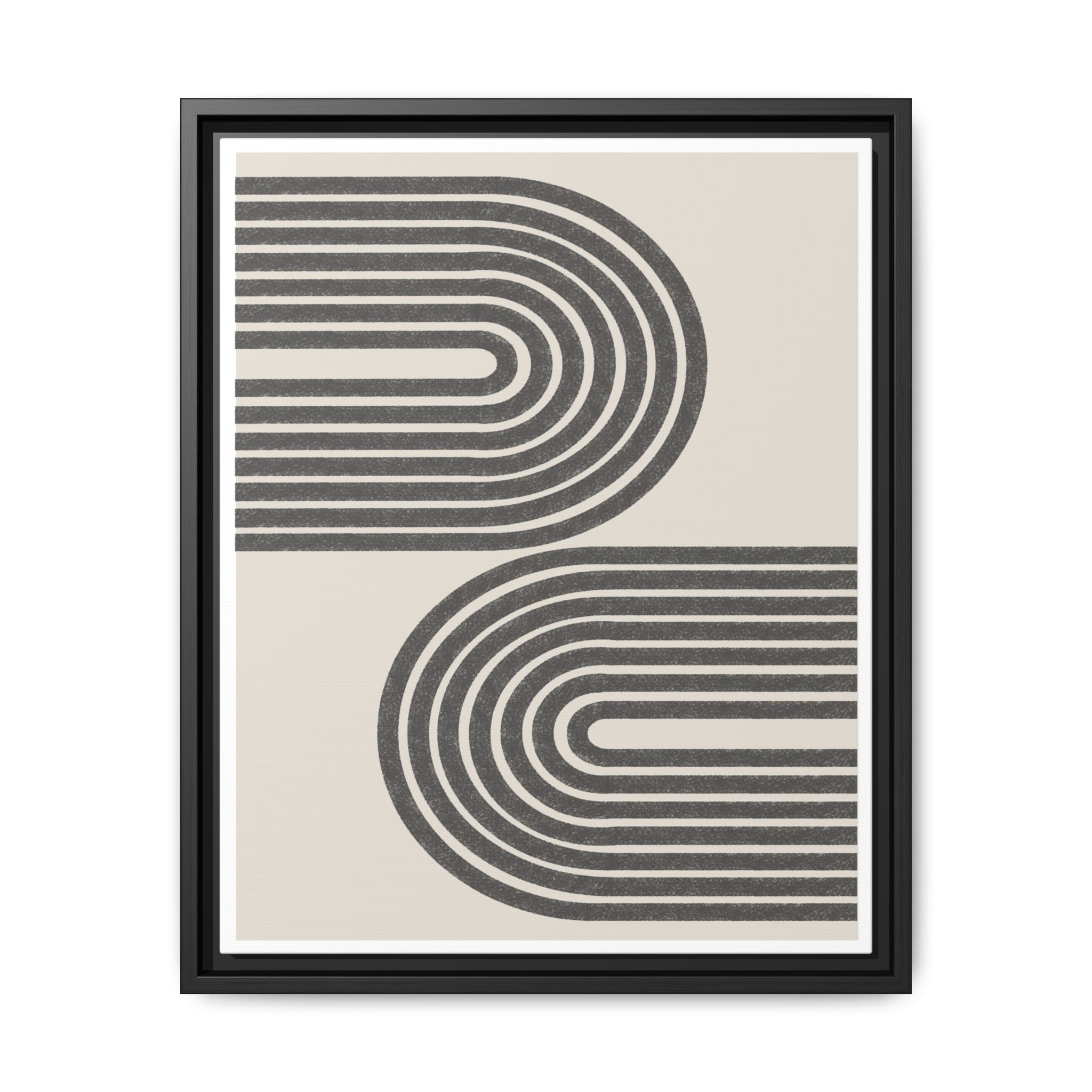 Twin Horizon Currents - Framed