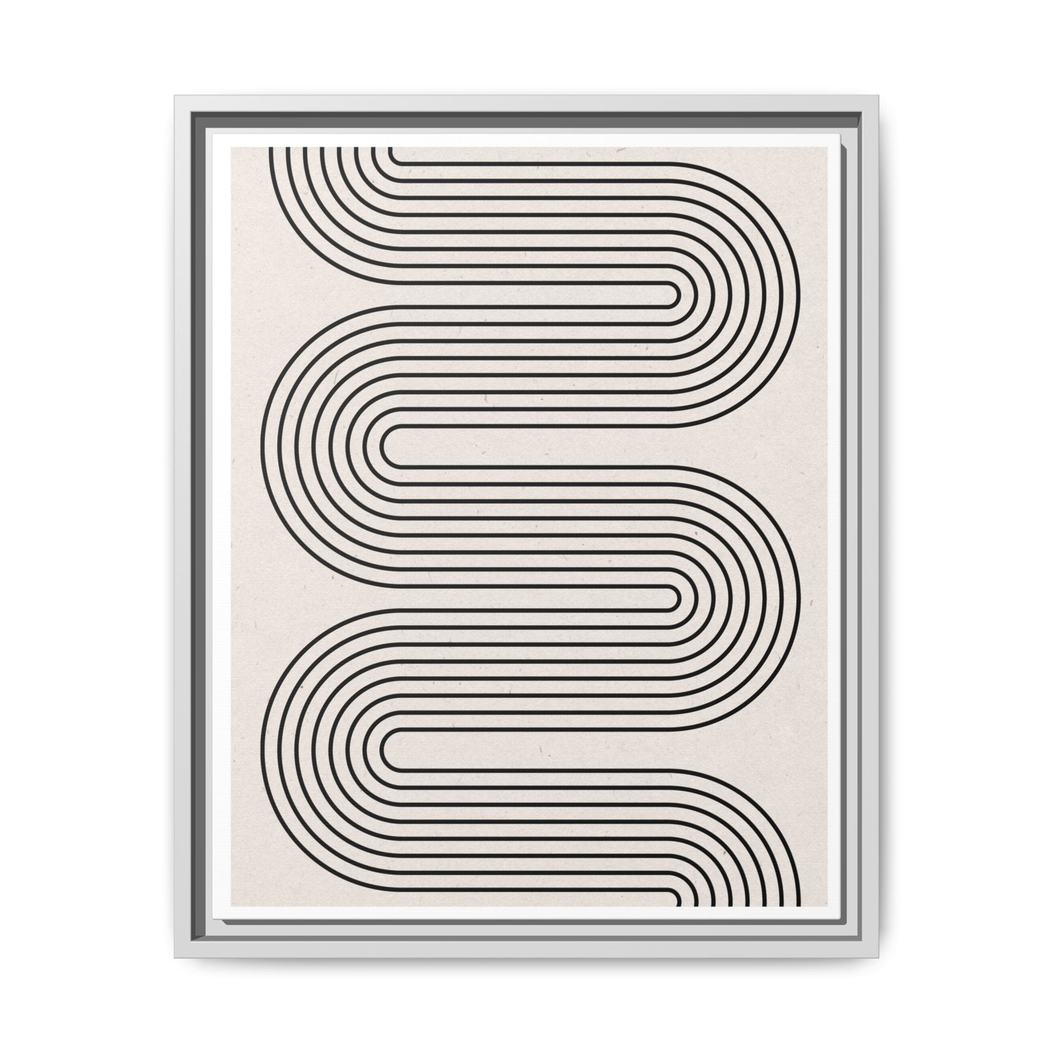 Monoline Rhythm Cascade - Framed