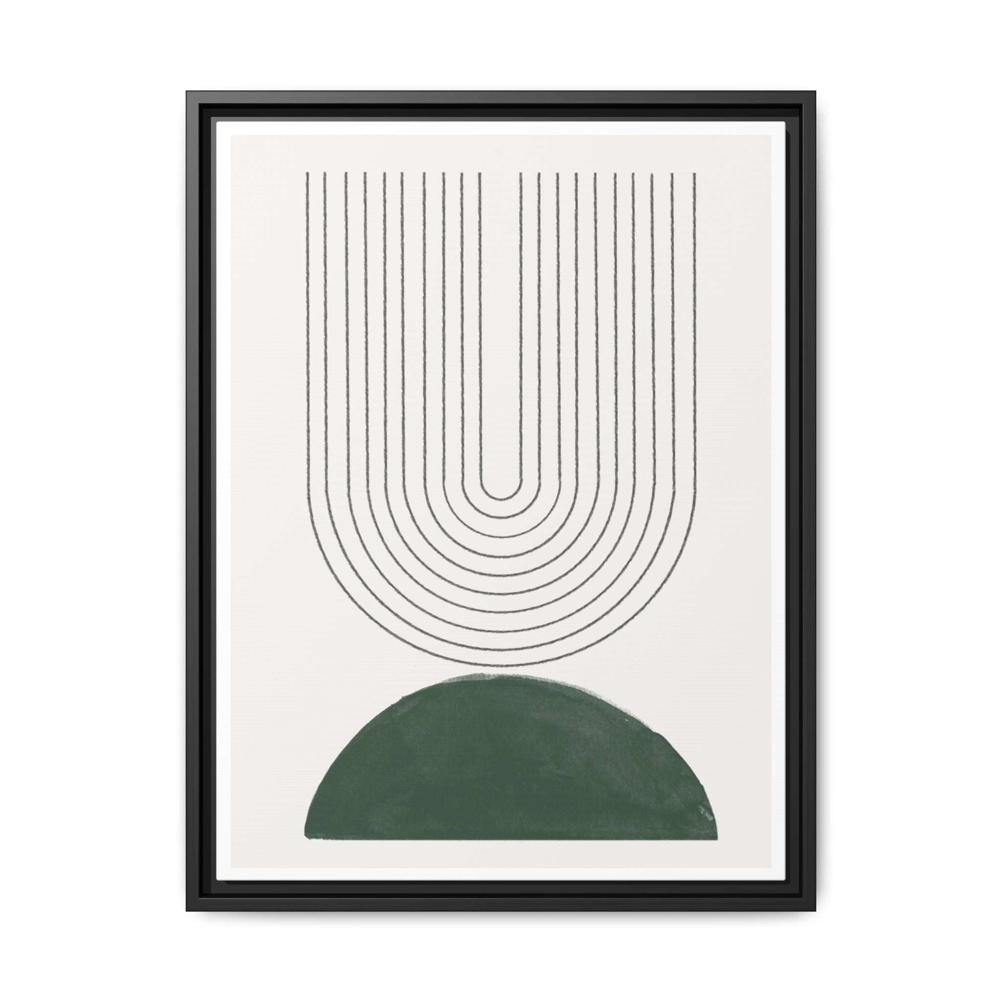 Emerald Echo Pathways - Framed