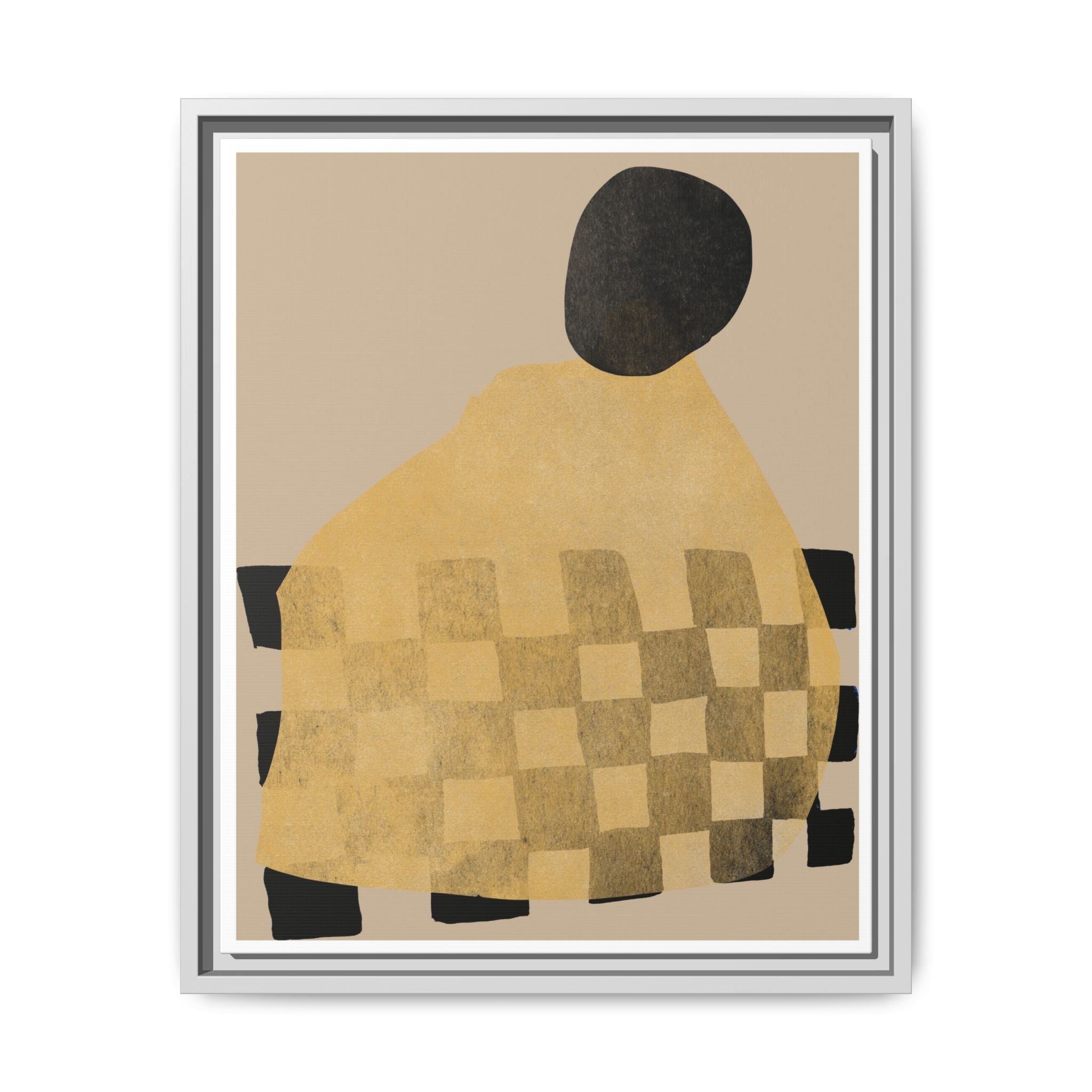 Golden Hearth Pattern Drift - Framed