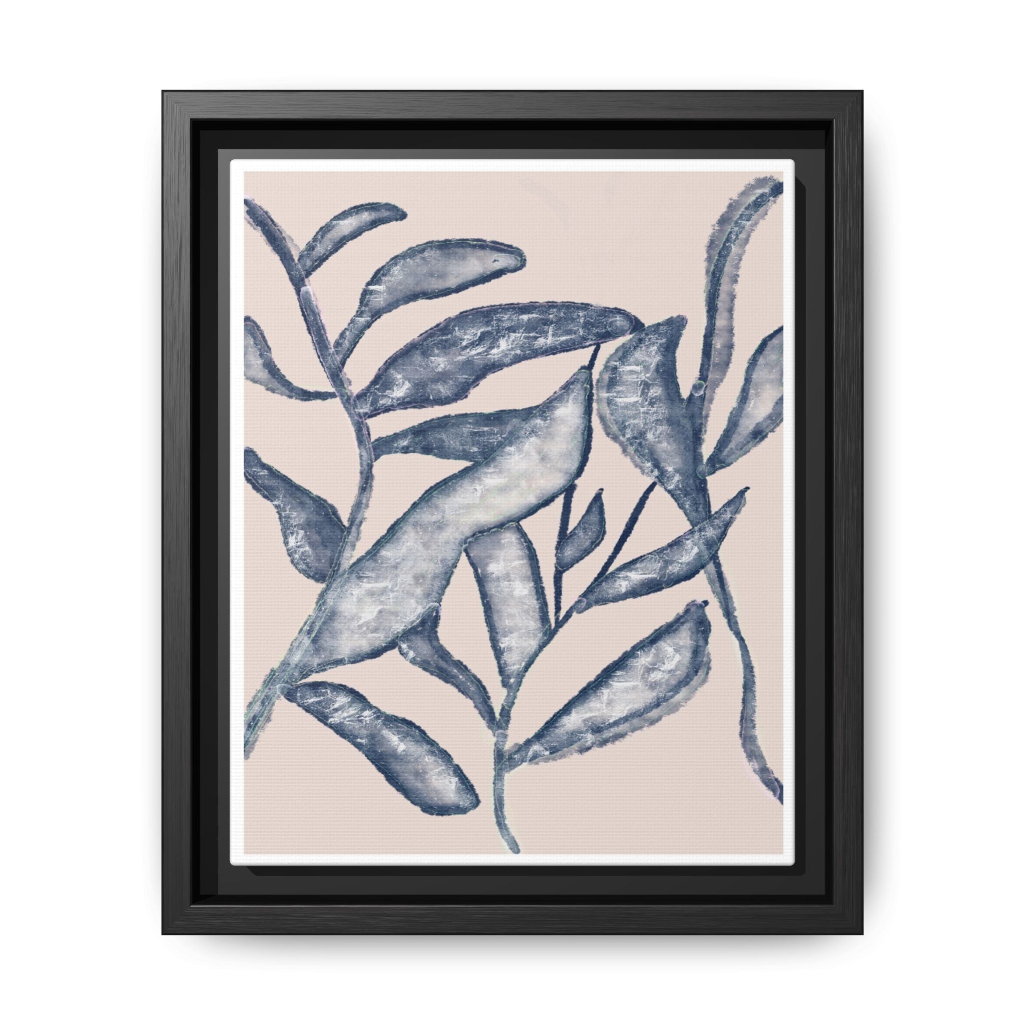 Moonlit Botanical Veil - Framed
