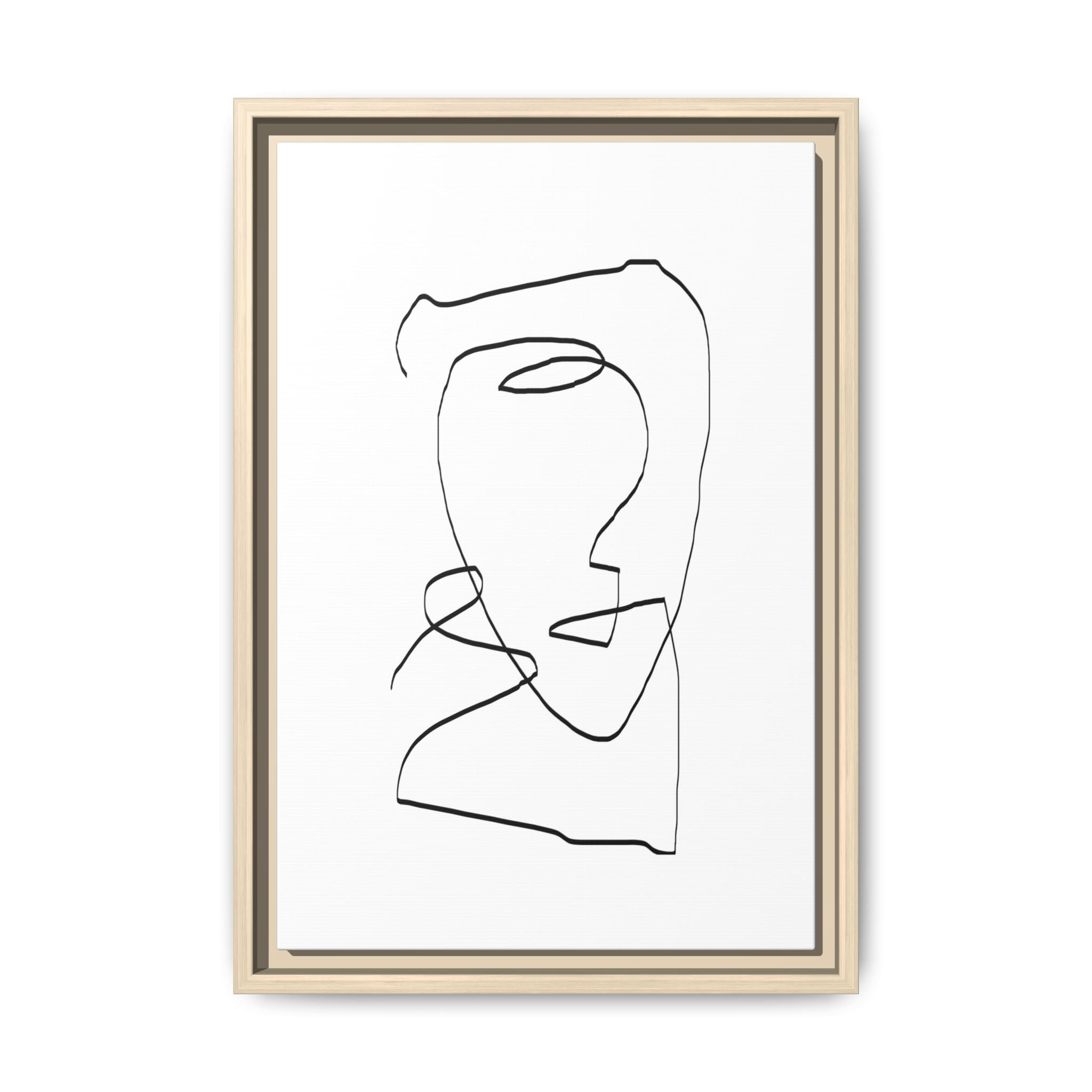 Silent Contour Reverie - Framed