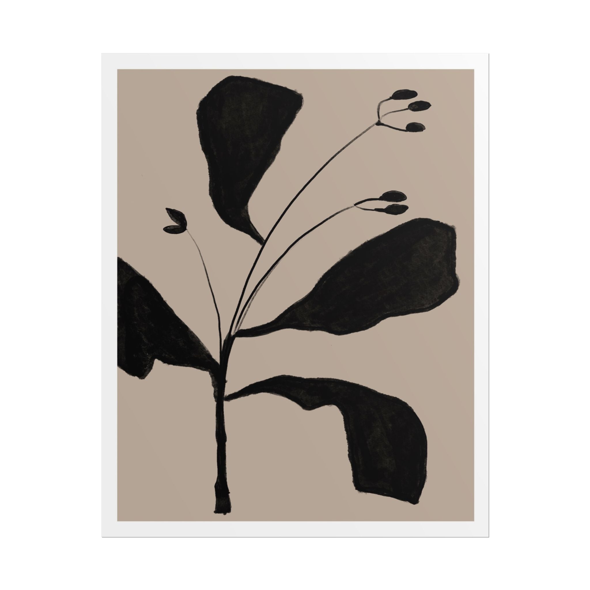 Noir Botanical Silence - Poster