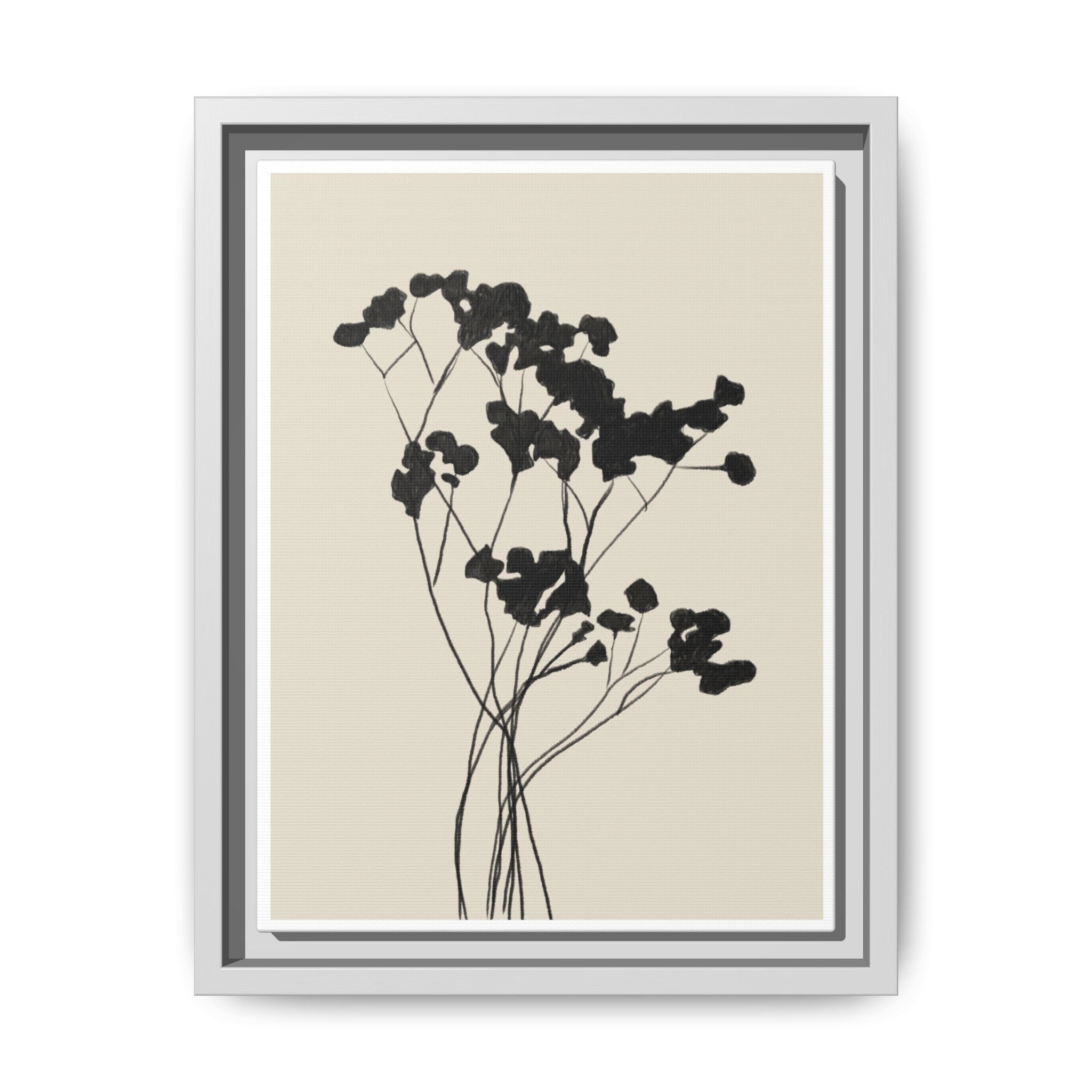 Velvet Bloom Silhouettes - Framed