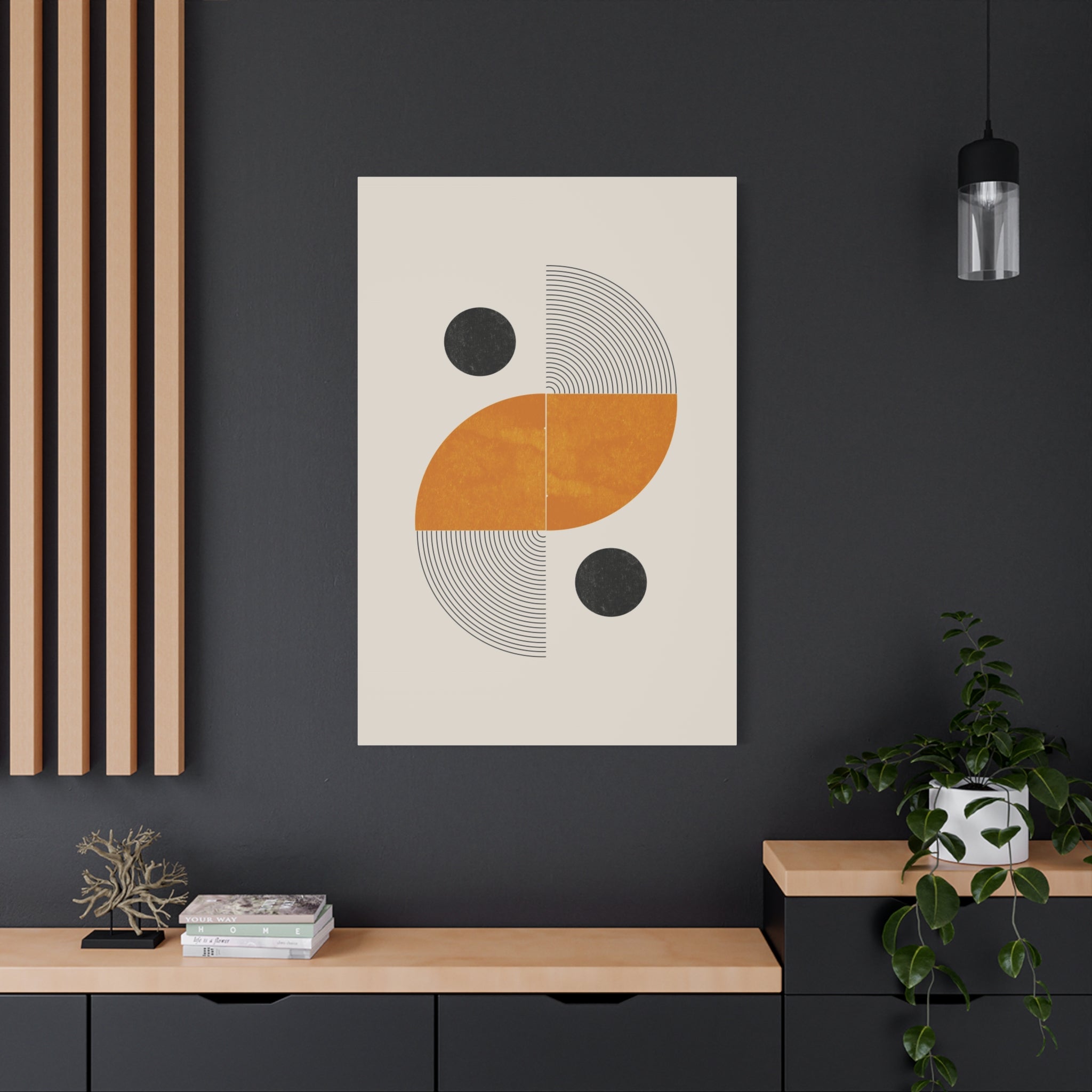 Amber Orbit Balance - Canvas