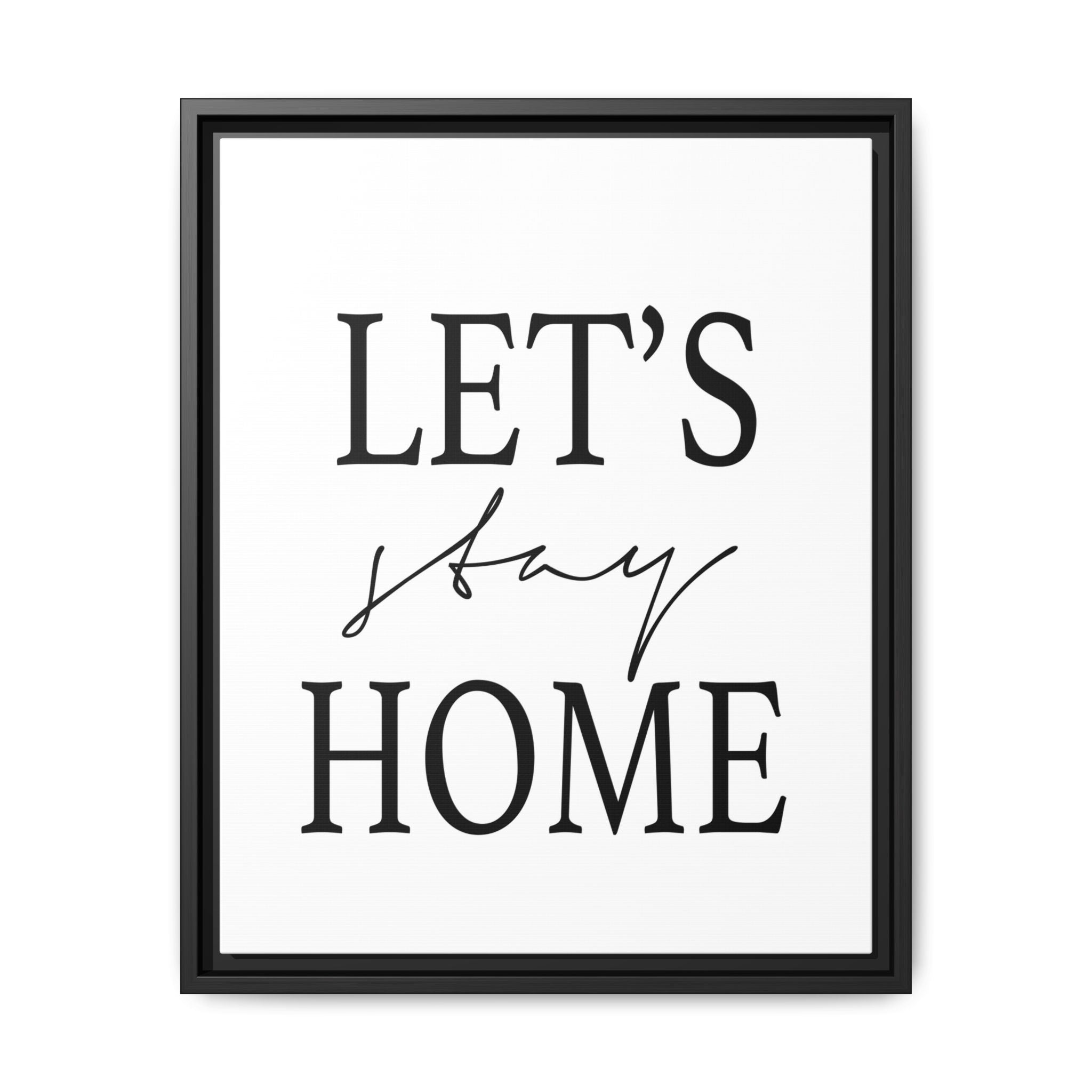 Gentle Haven Typography Glow - Framed