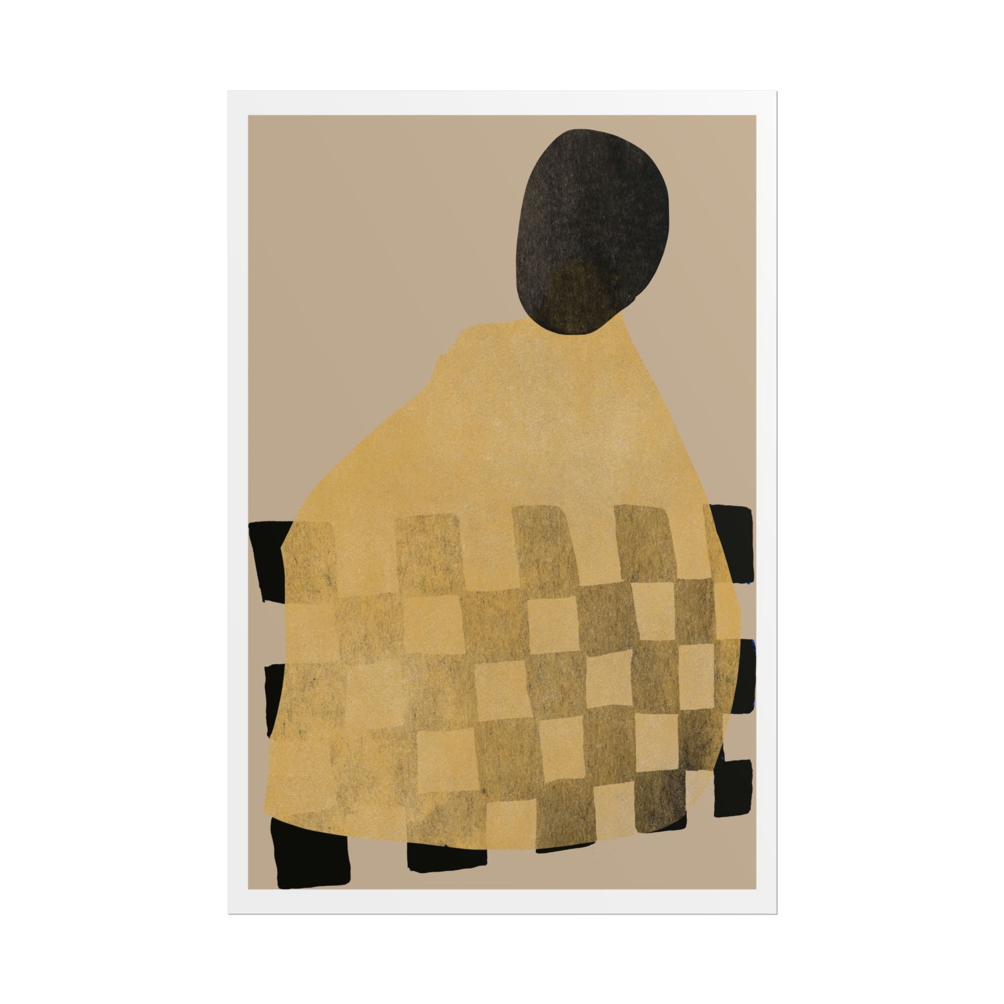Golden Hearth Pattern Drift - Poster