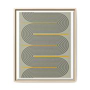 Golden Current Geometry - Framed