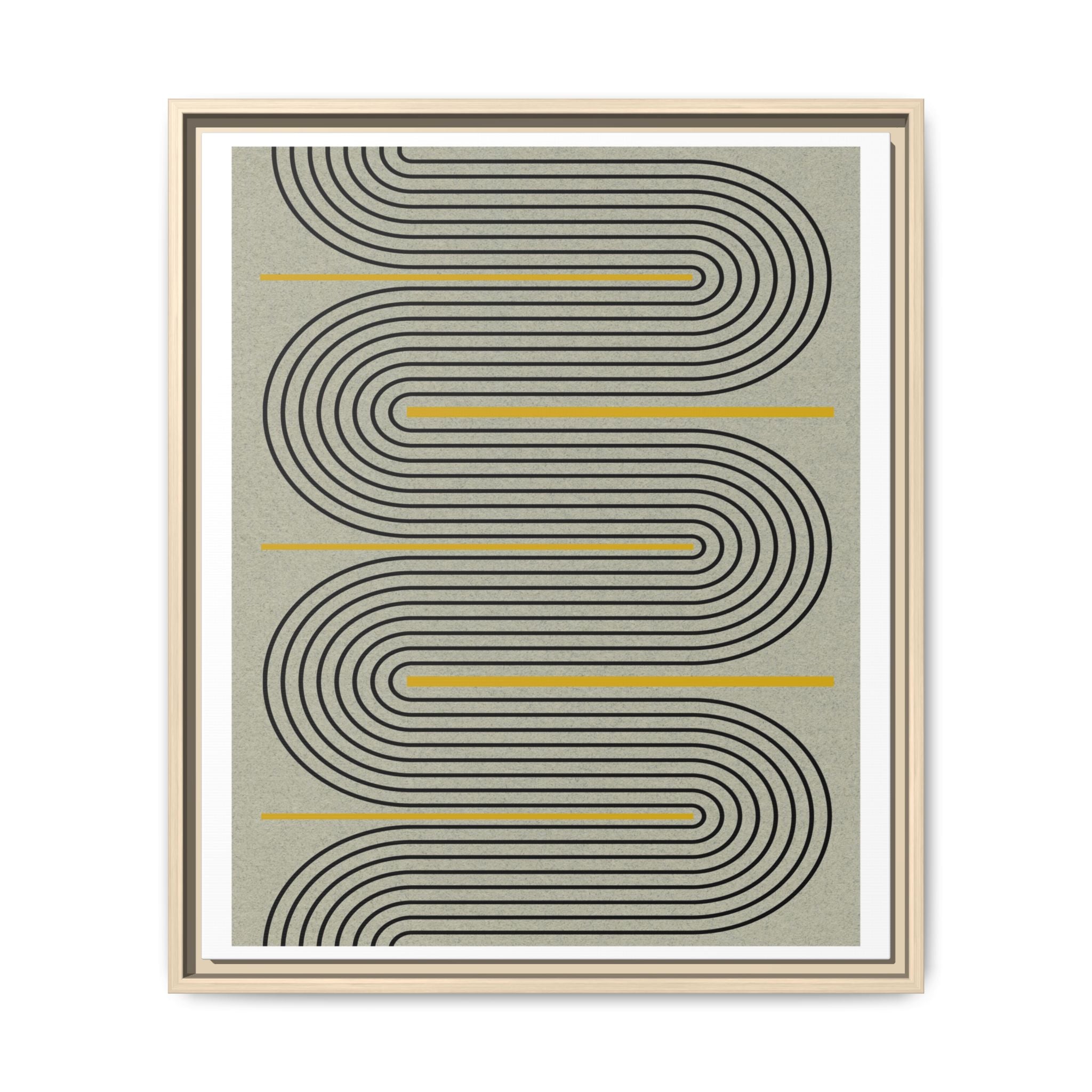 Golden Current Geometry - Framed