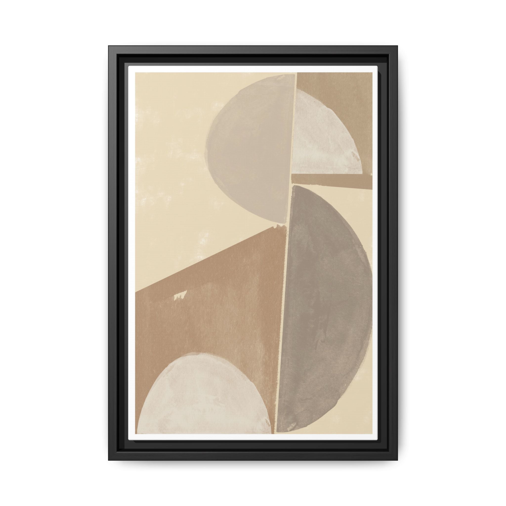 Desert Moon Geometry Echo - Framed