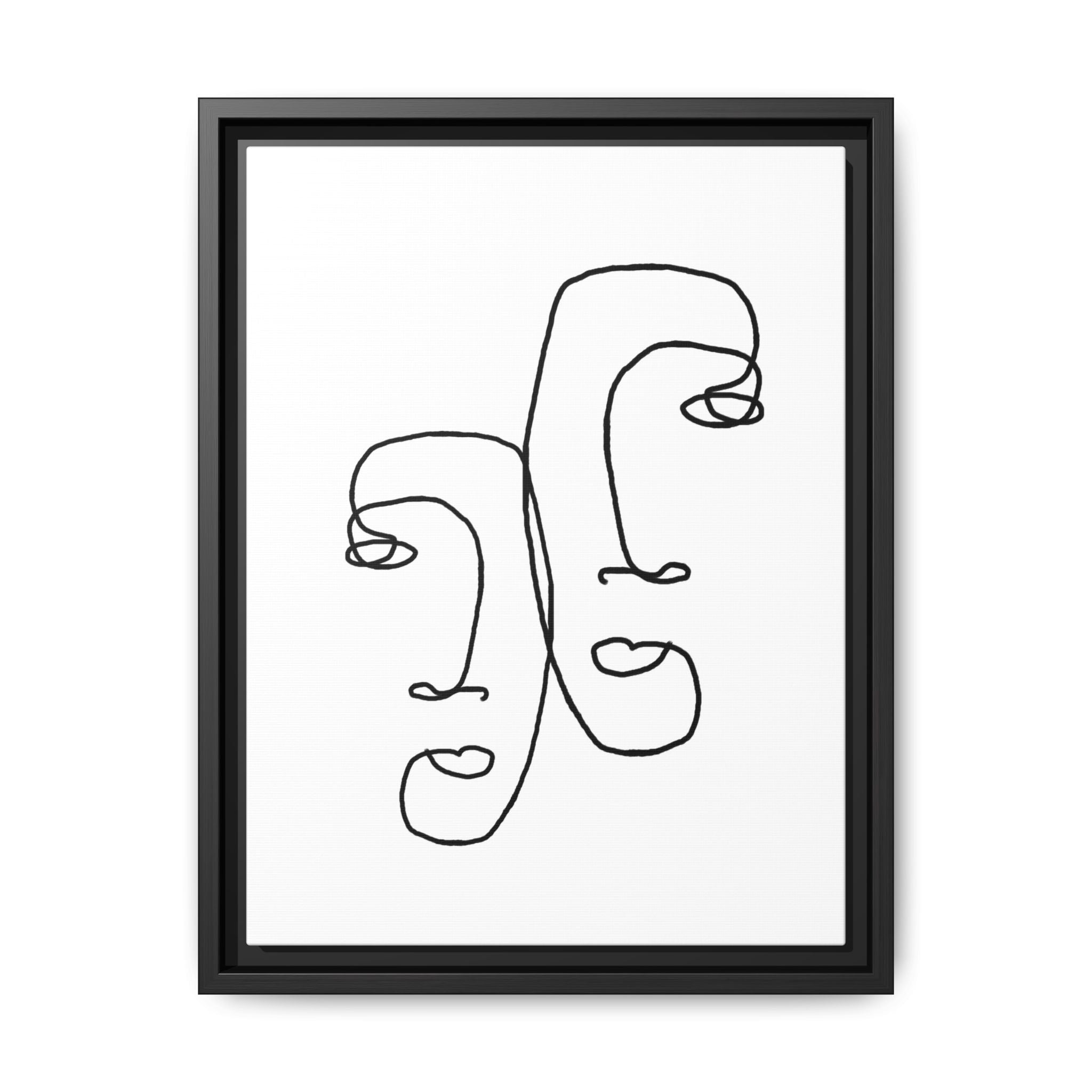 Silent Dual Reflections - Framed