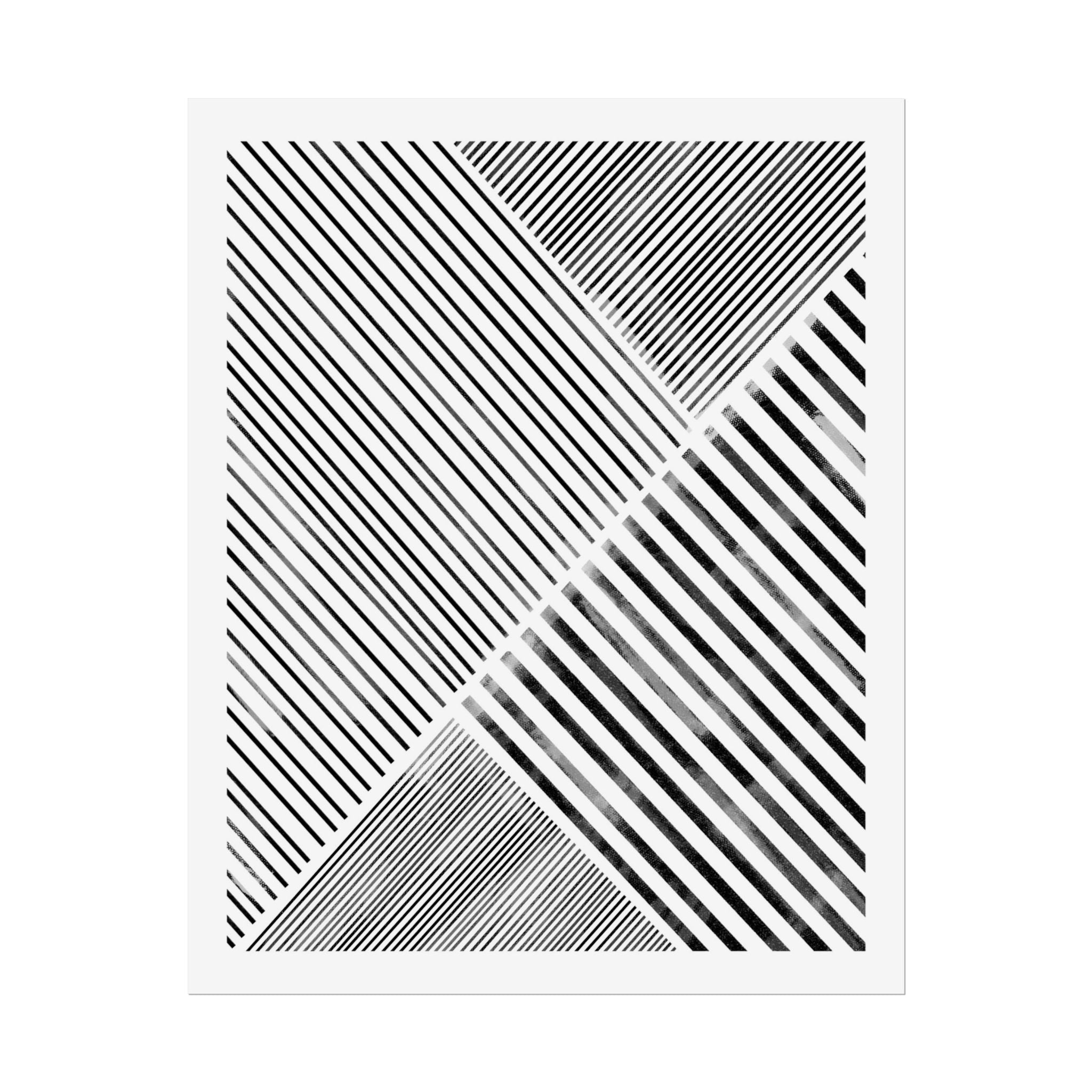 Monochrome Motion Angles - Poster