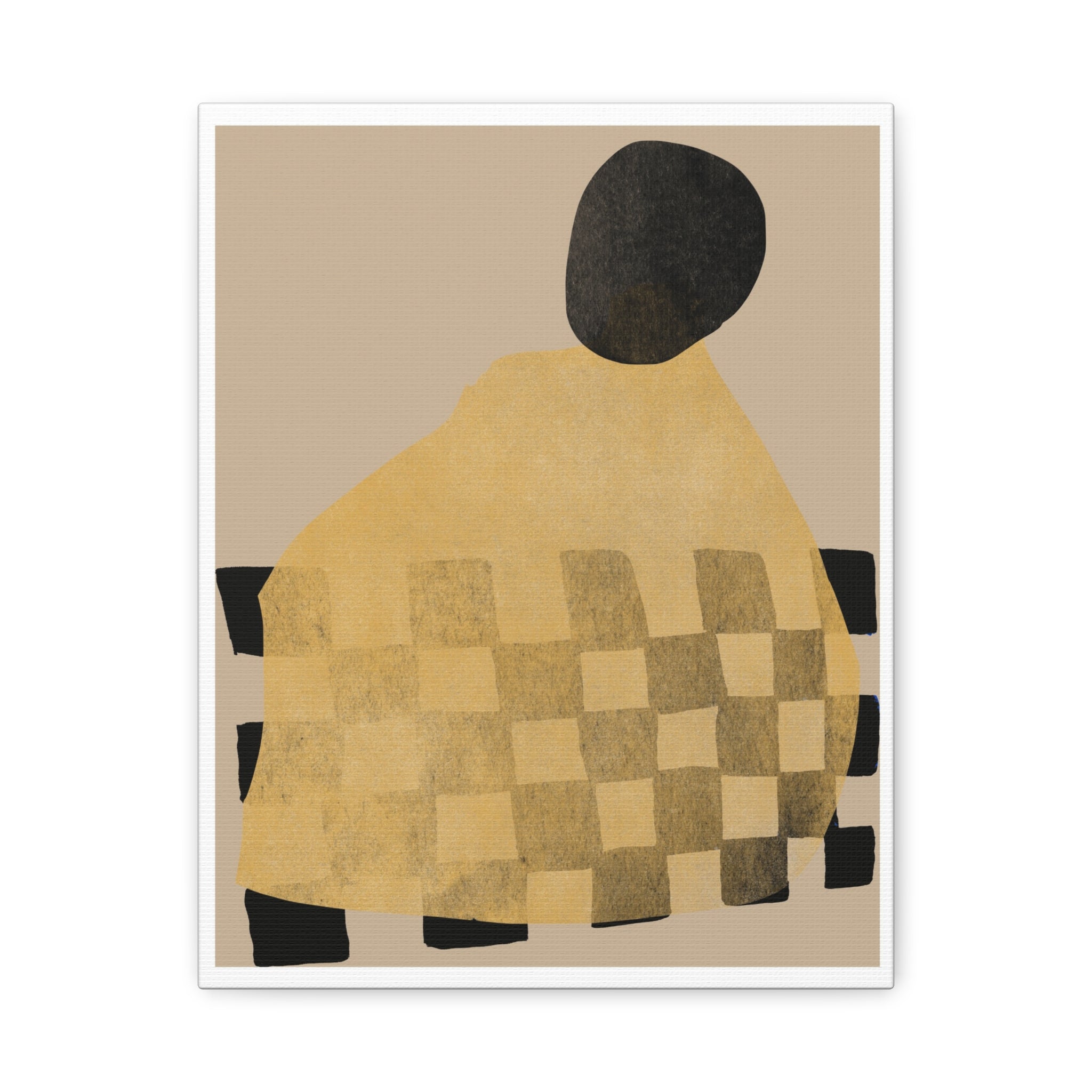 Golden Hearth Pattern Drift - Canvas
