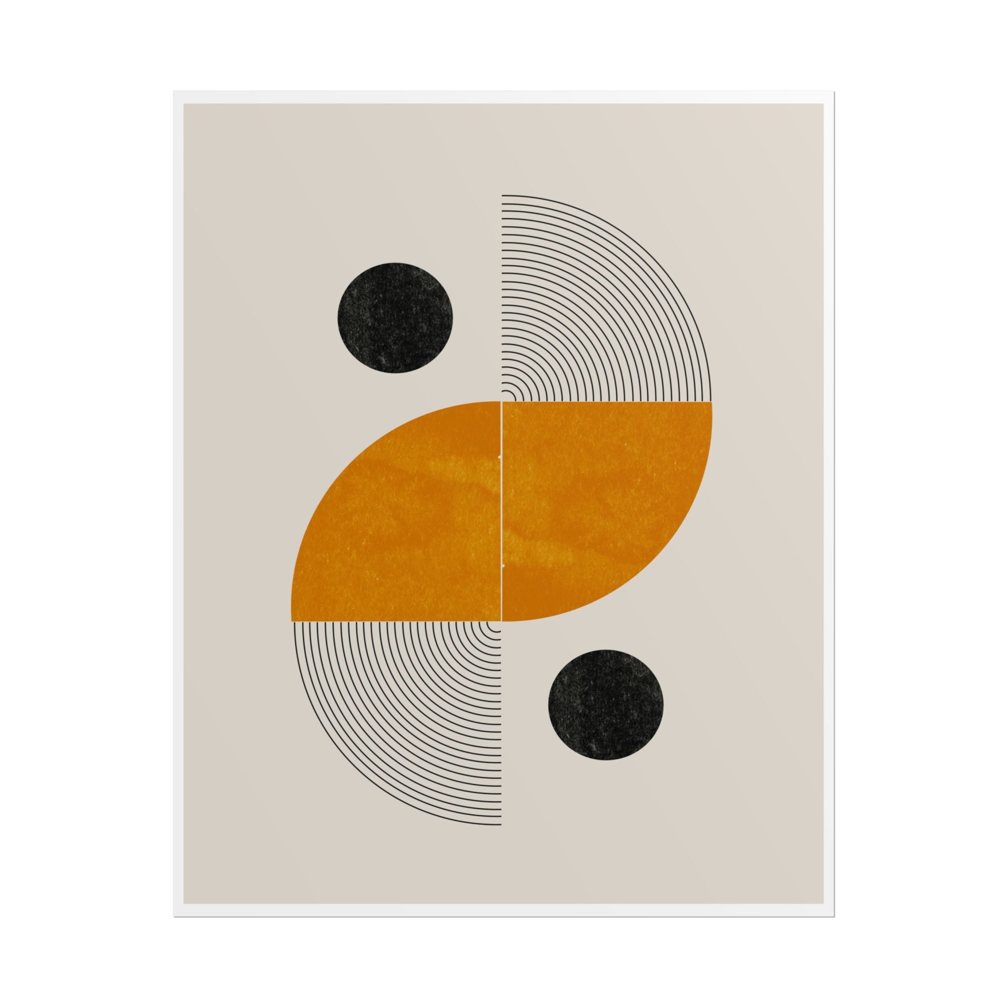 Amber Orbit Balance - Poster