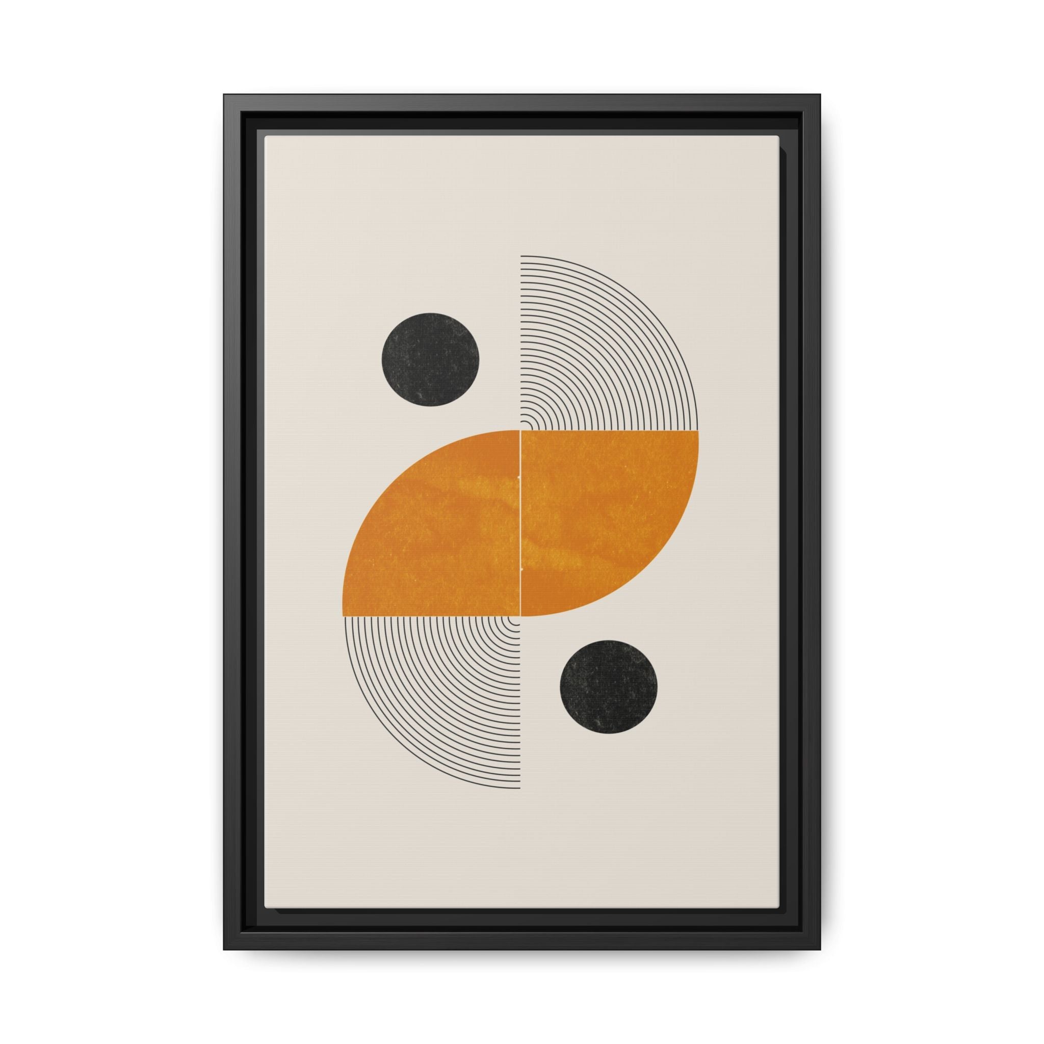 Amber Orbit Balance - Framed