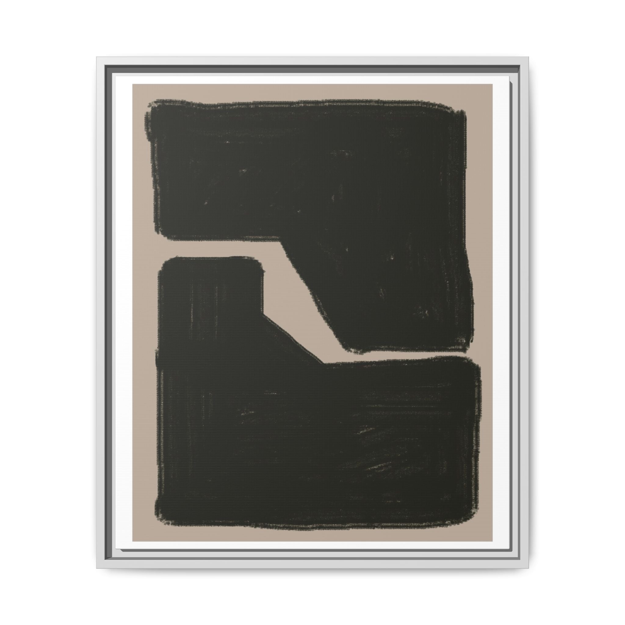 Midnight Geometry Passage - Framed