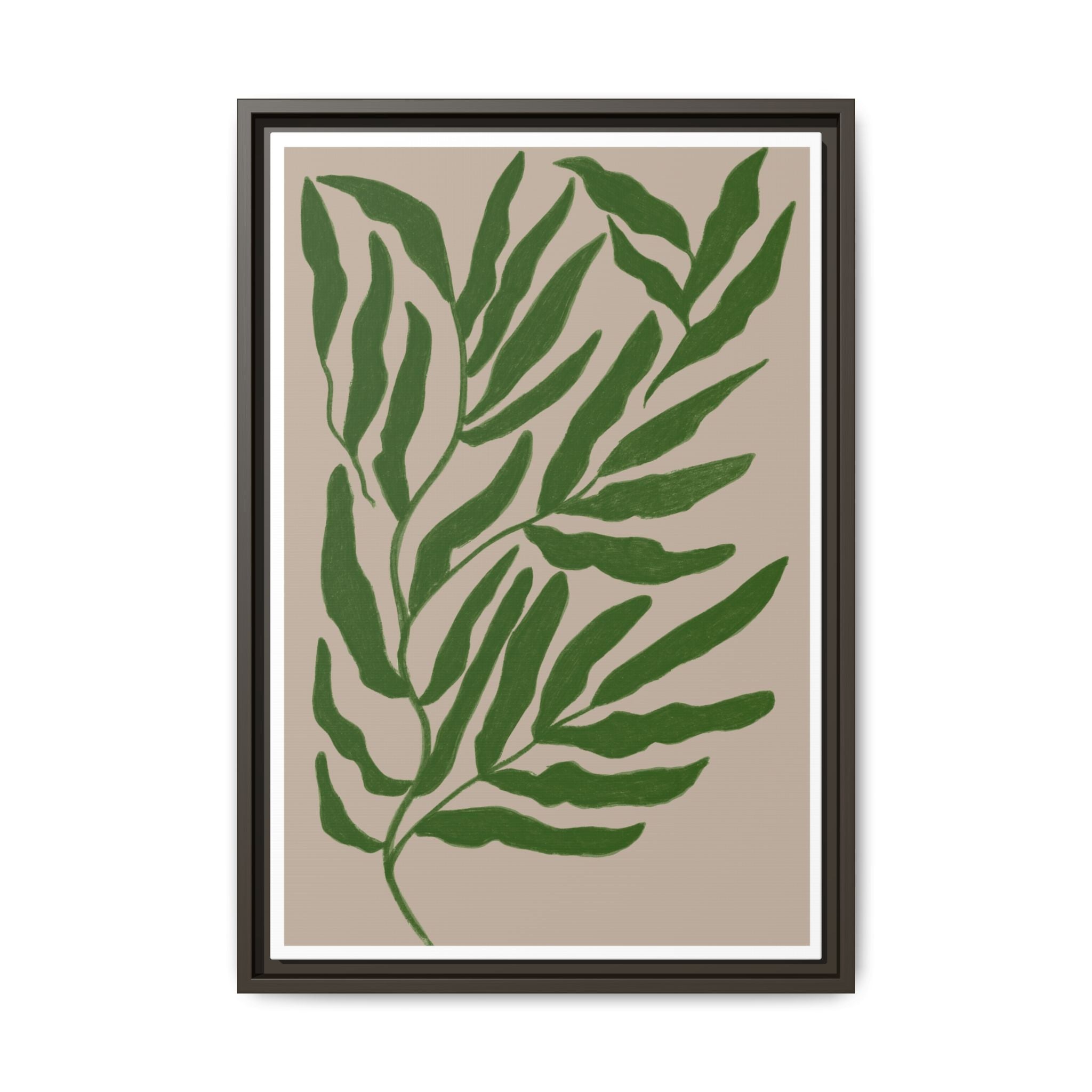 Emerald Canopy Drift - Framed