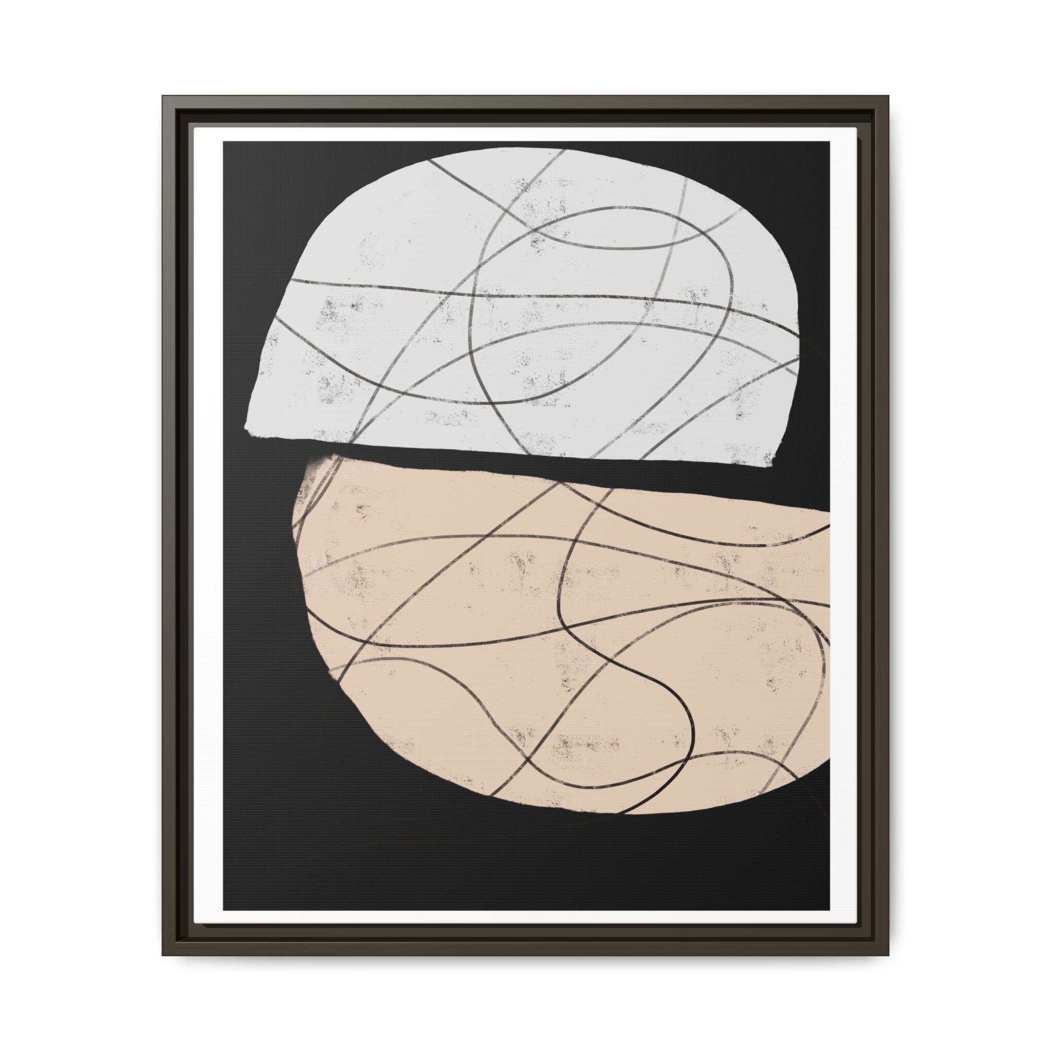 Nocturne Orbit Lines - Framed