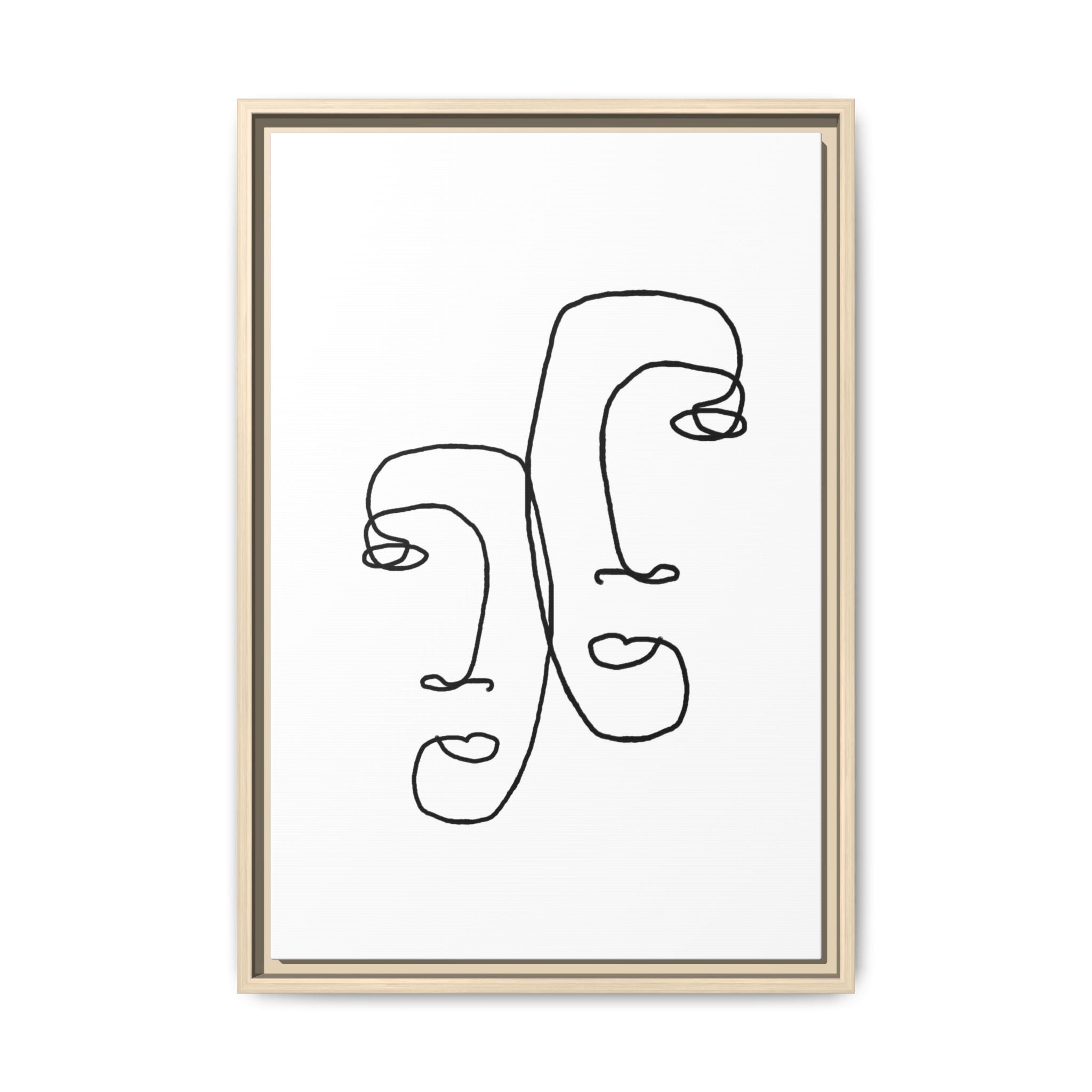 Silent Dual Reflections - Framed