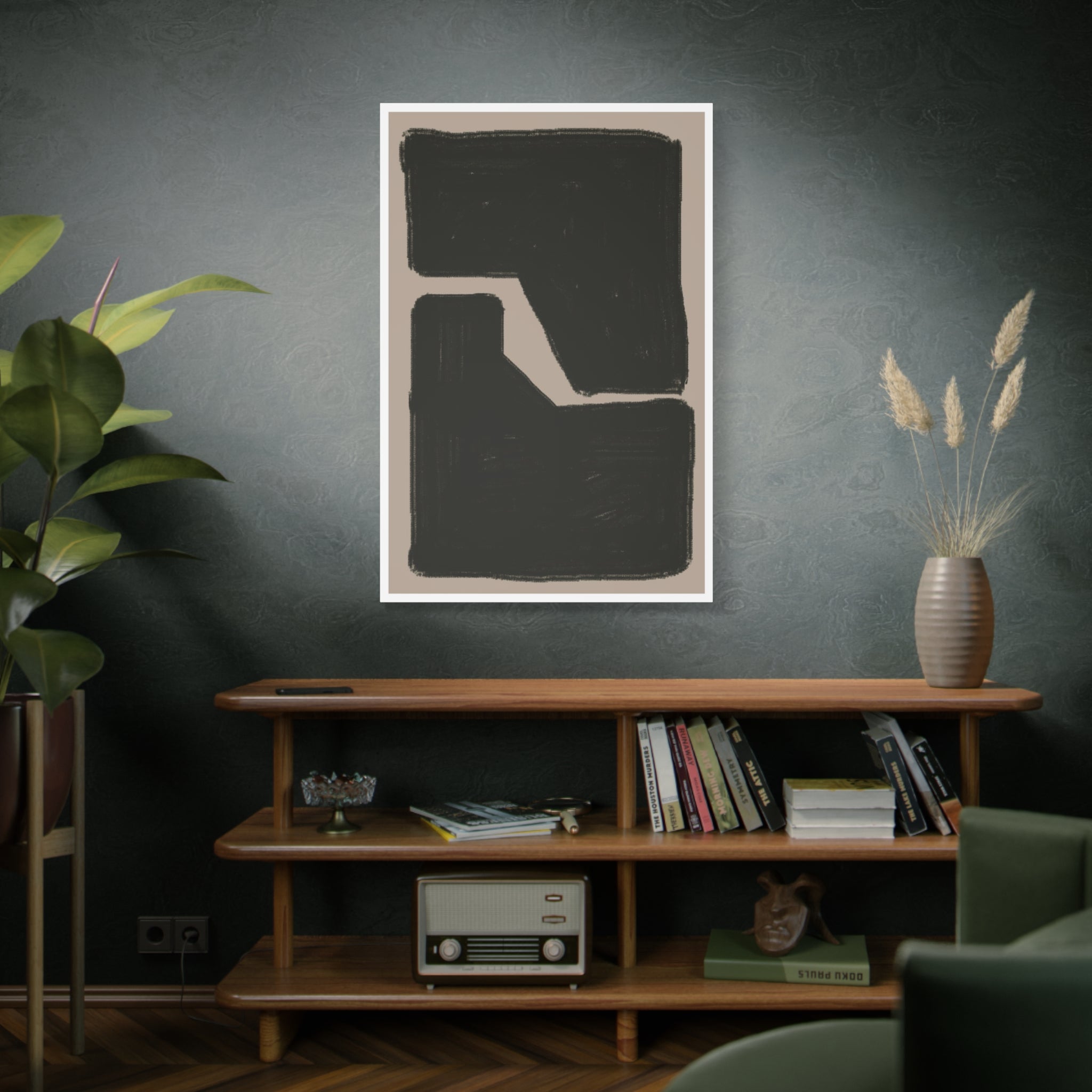 Midnight Geometry Passage - Canvas
