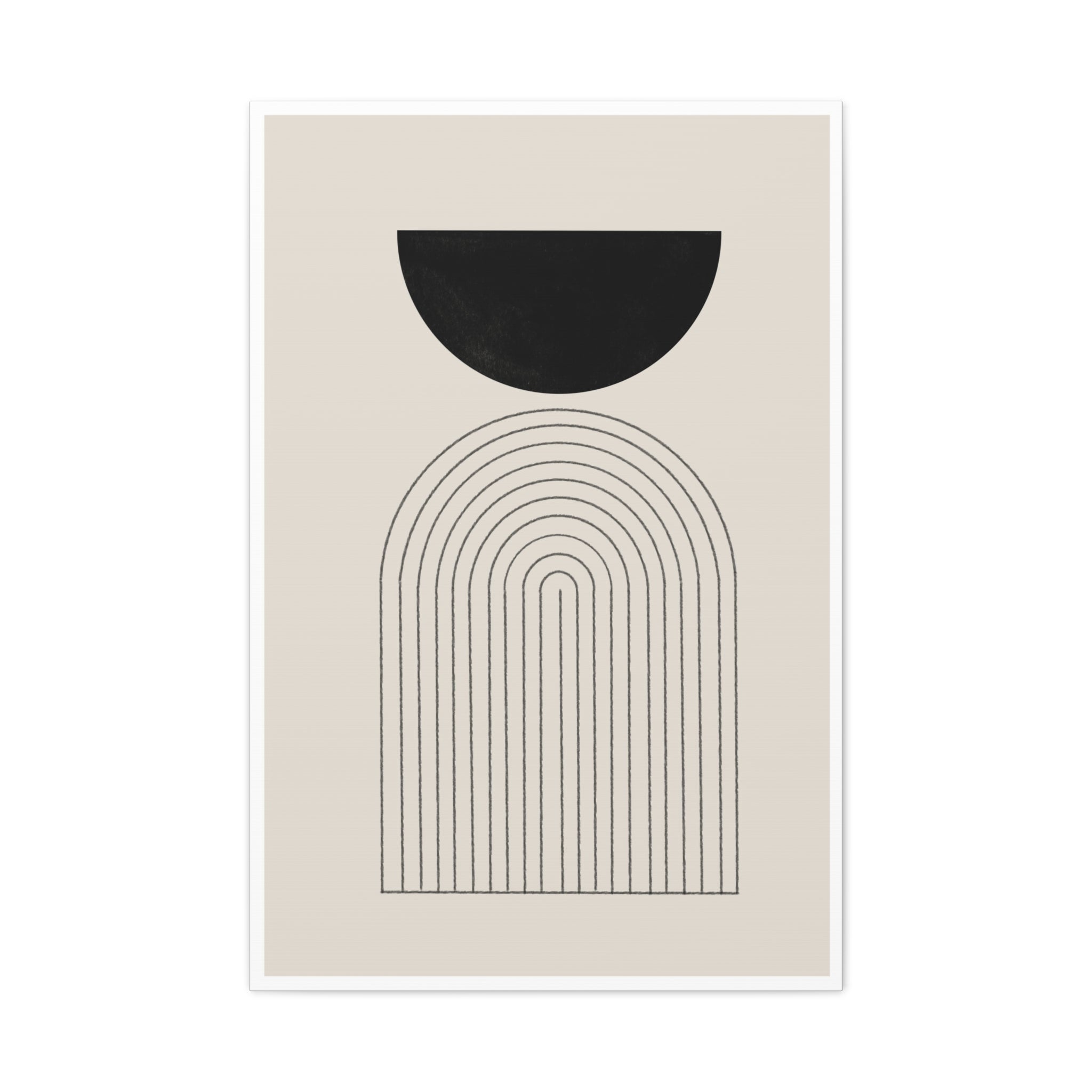 Midnight Portal Lines - Canvas