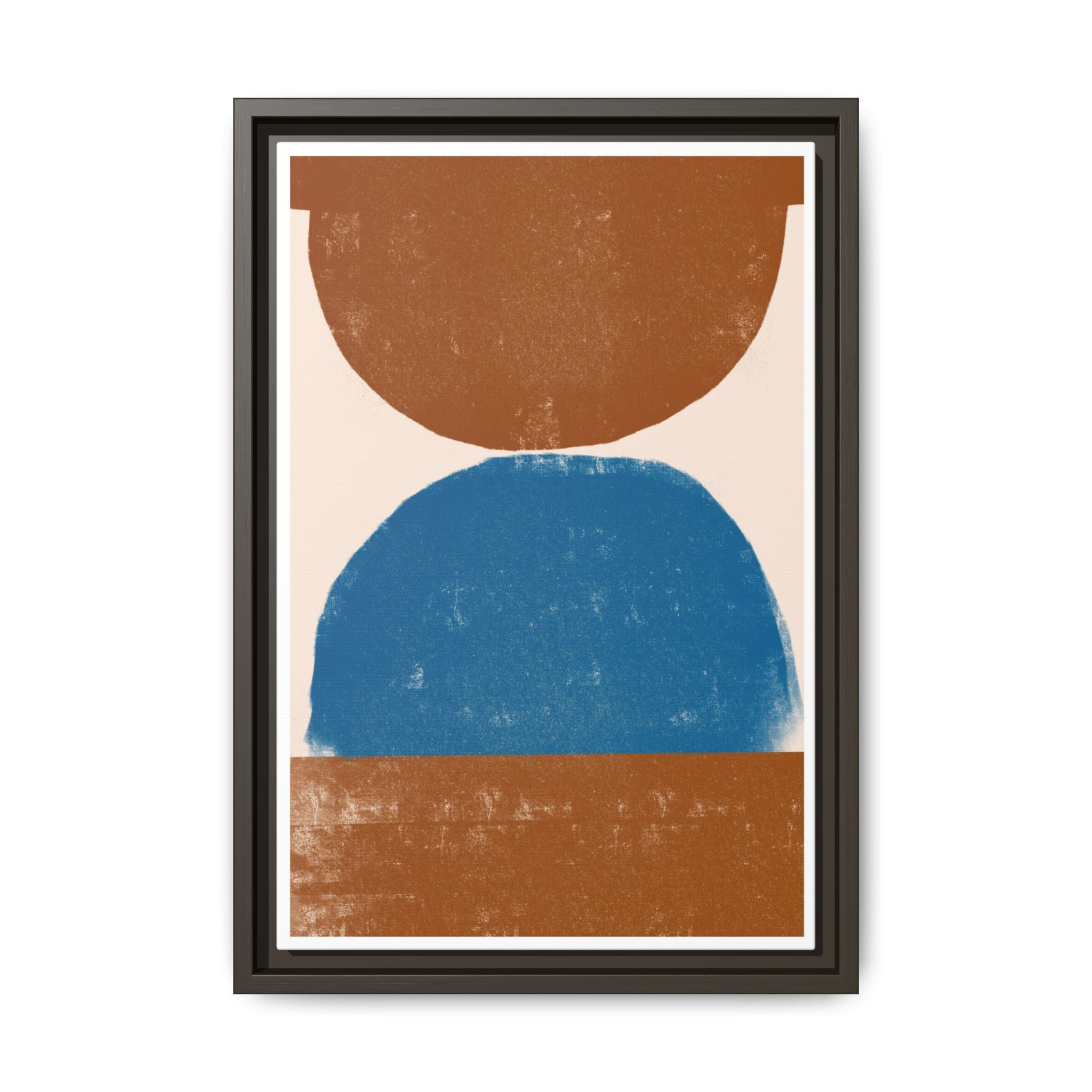 Cobalt Ember Equilibrium - Framed