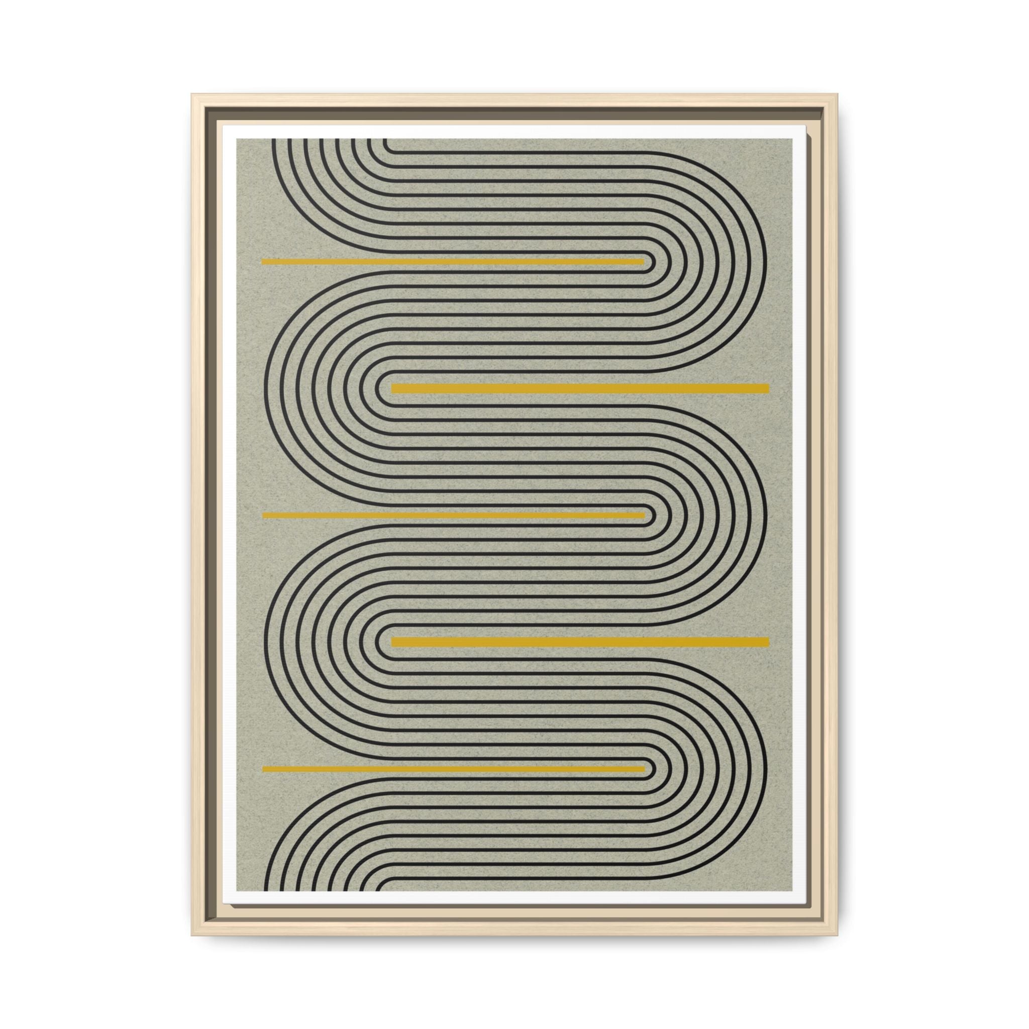 Golden Current Geometry - Framed