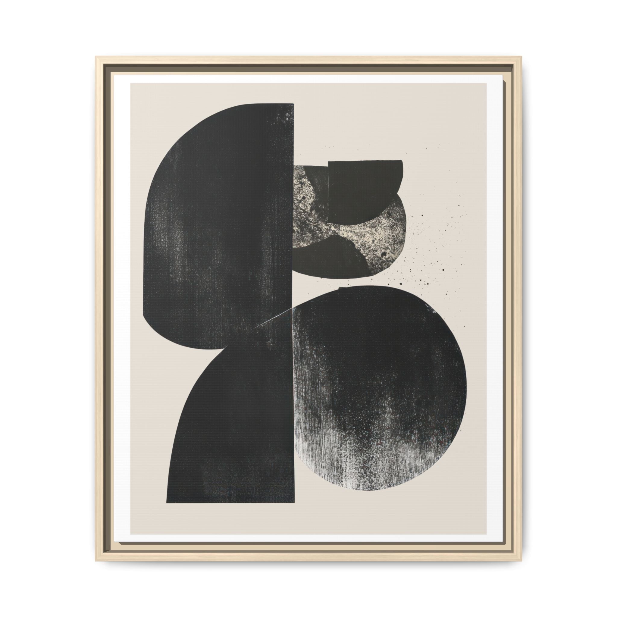 Obsidian Drift Composition - Framed