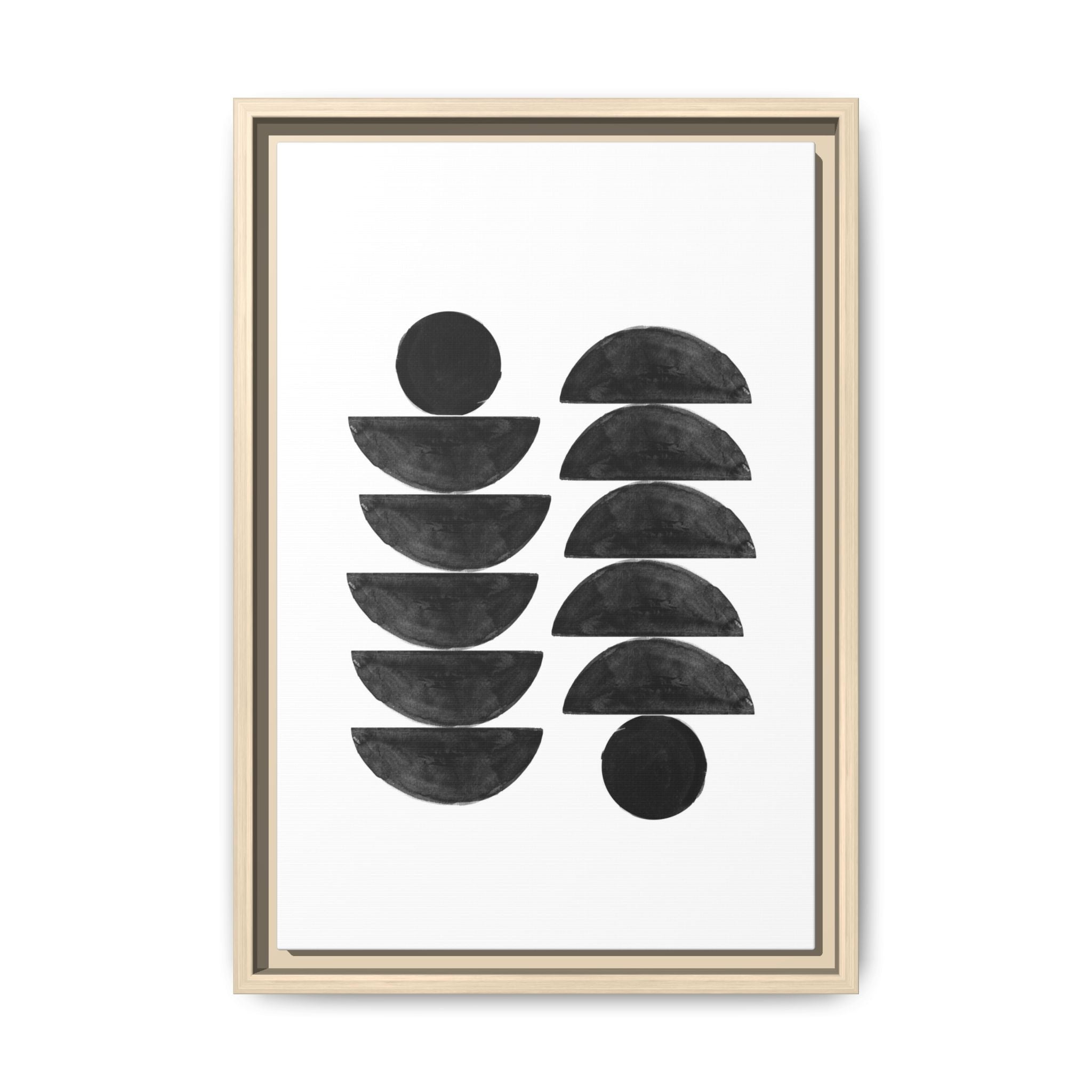Obsidian Balance Echoes - Framed