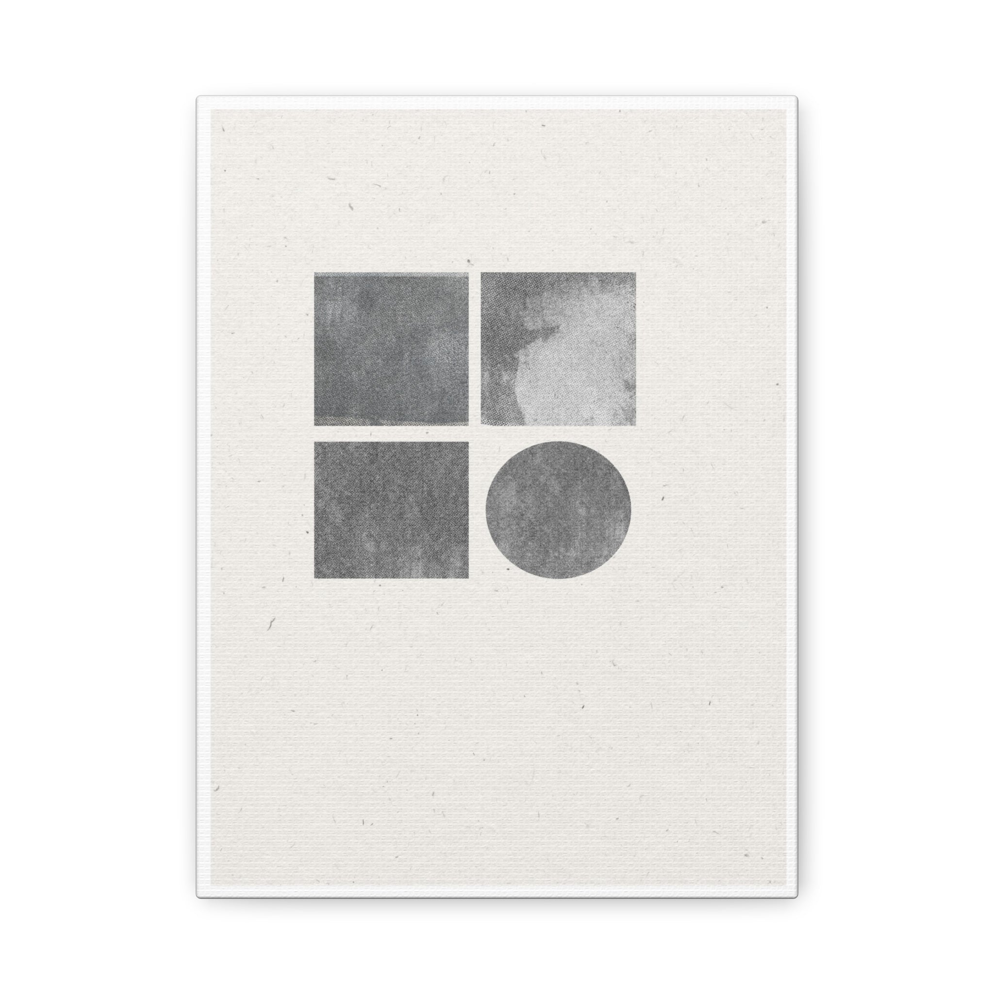 Muted Geometry Quartet - Canvas