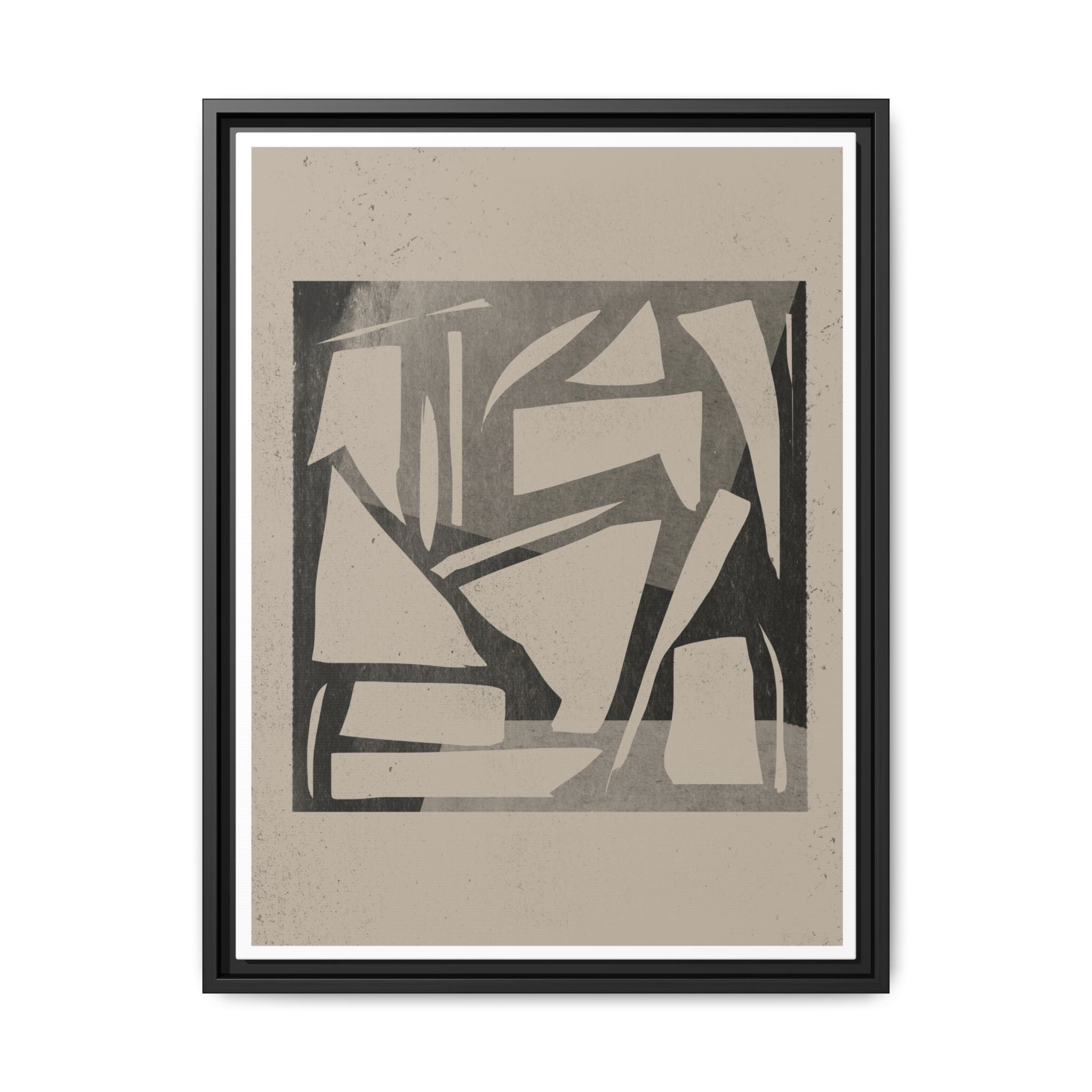 Shadow Fragment Rhythm Study - Framed
