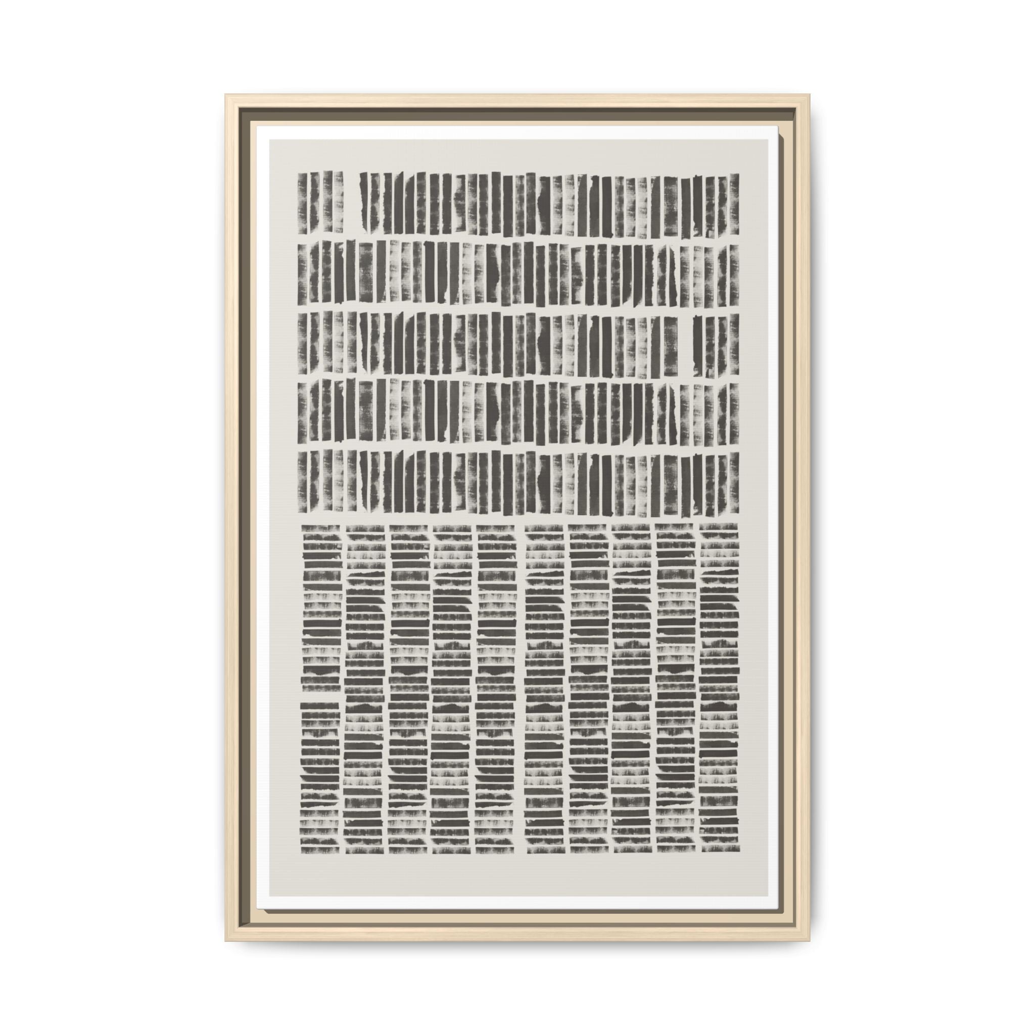 Shadow Rhythm Columns - Framed