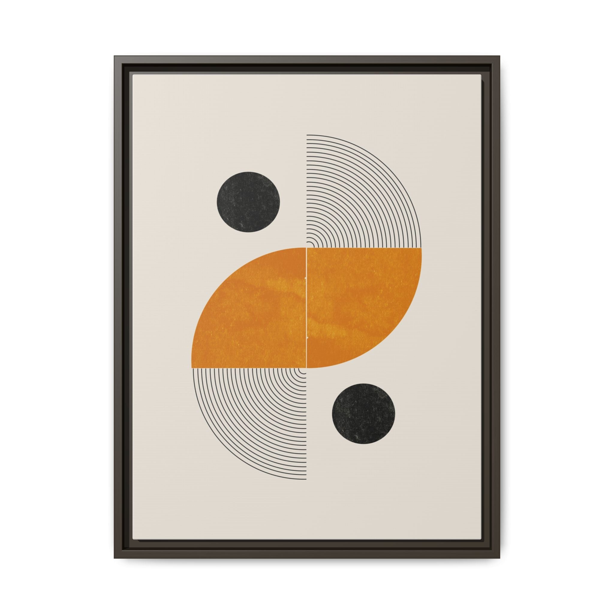 Amber Orbit Balance - Framed