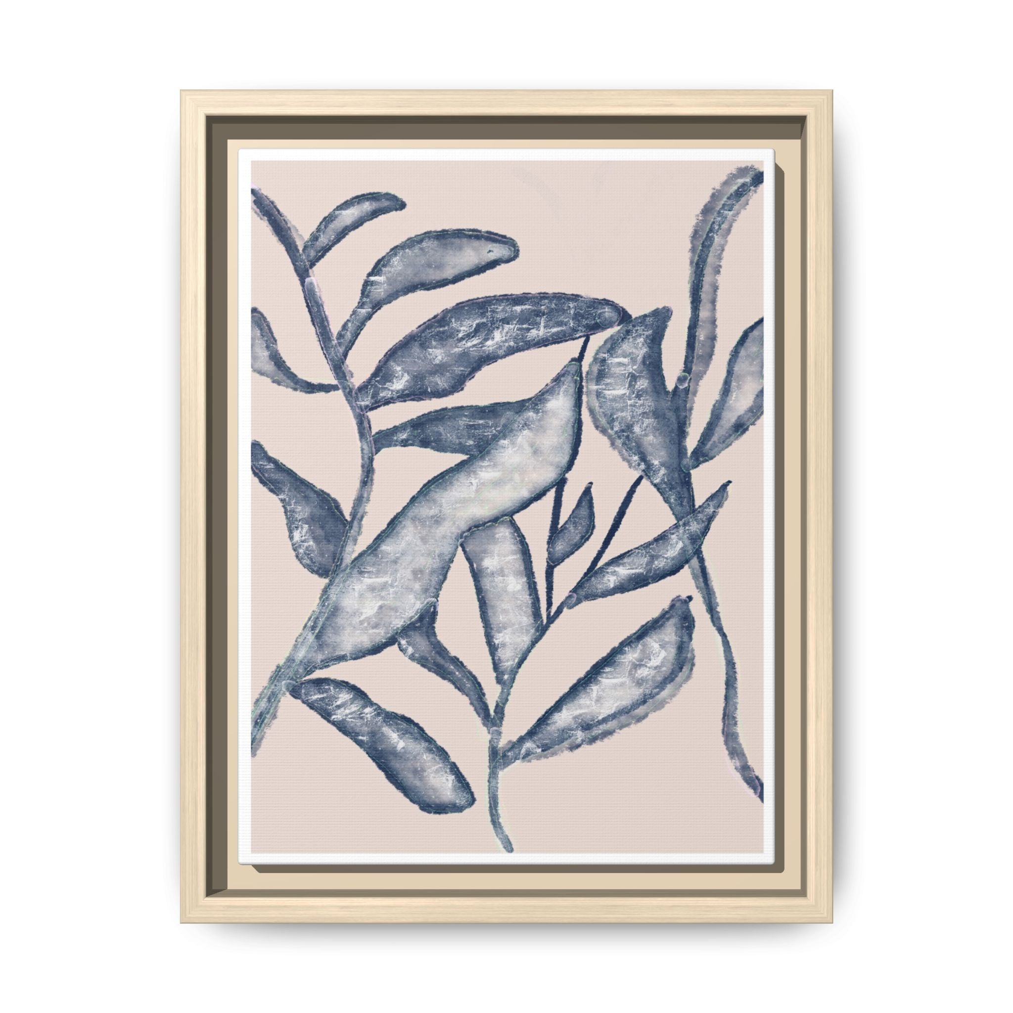 Moonlit Botanical Veil - Framed