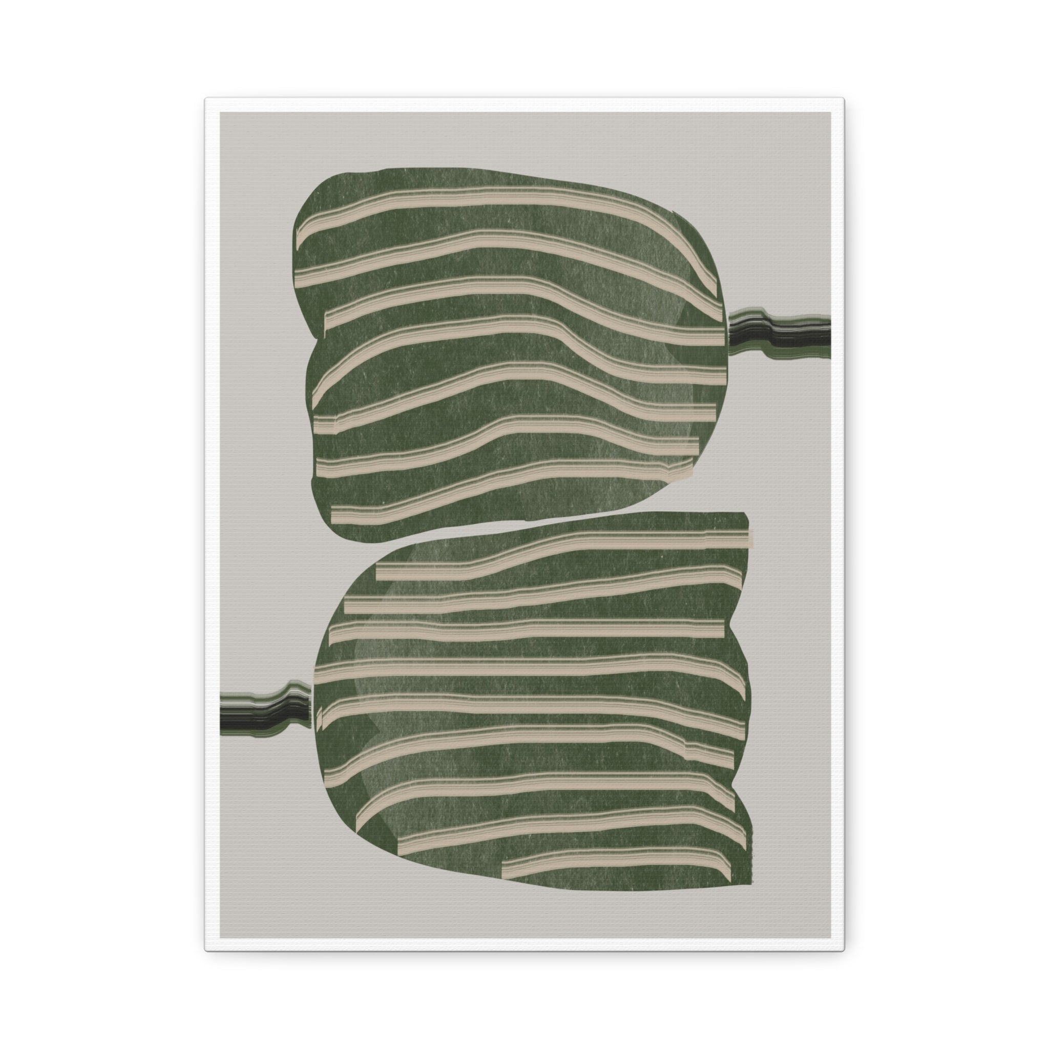 Verdant Echo Layers - Canvas