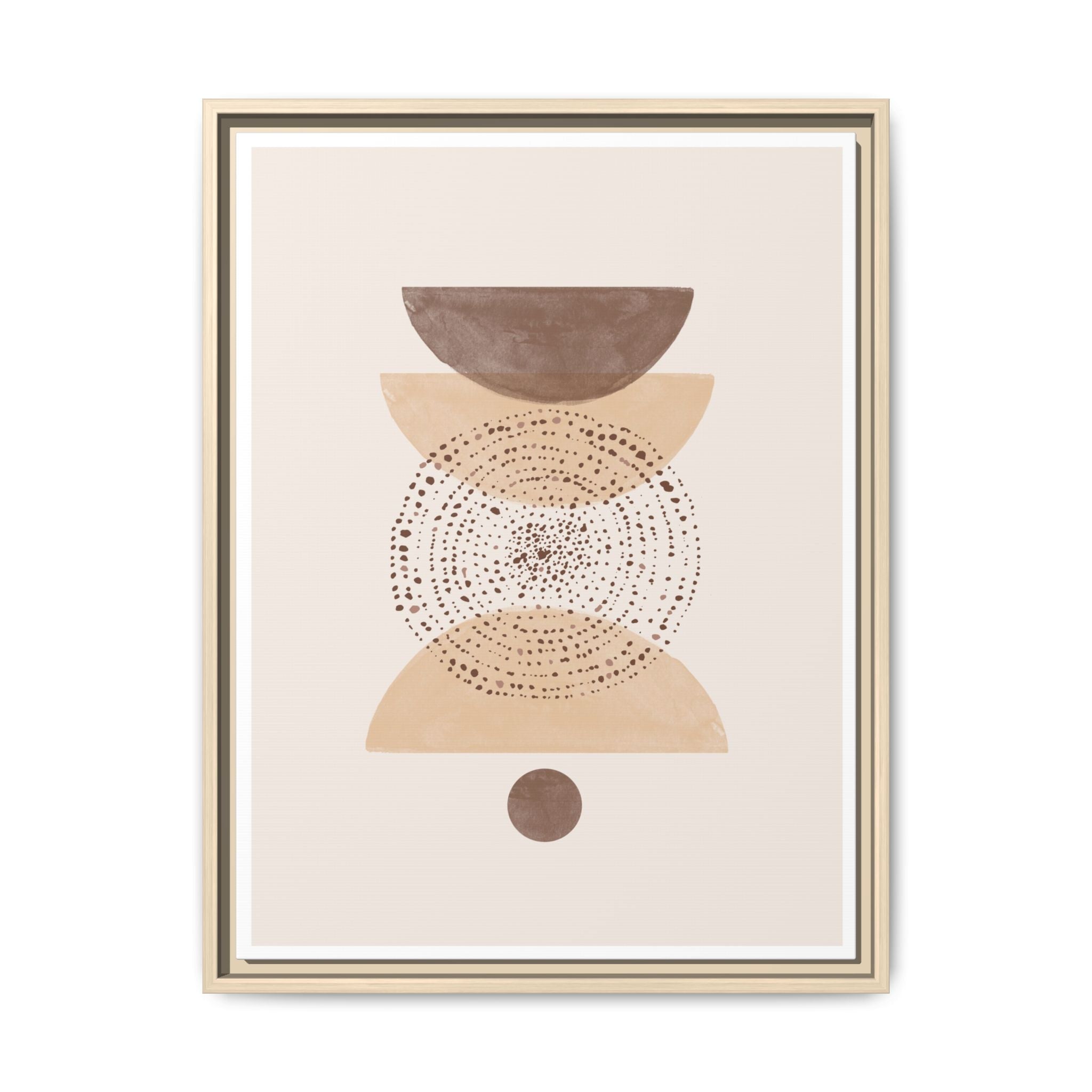 Terracotta Orbit Balance - Framed