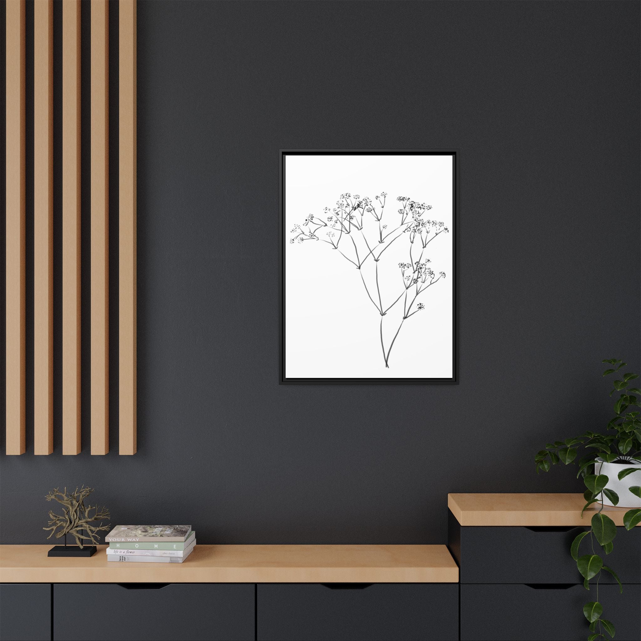 Whispering Meadow Sketch - Framed